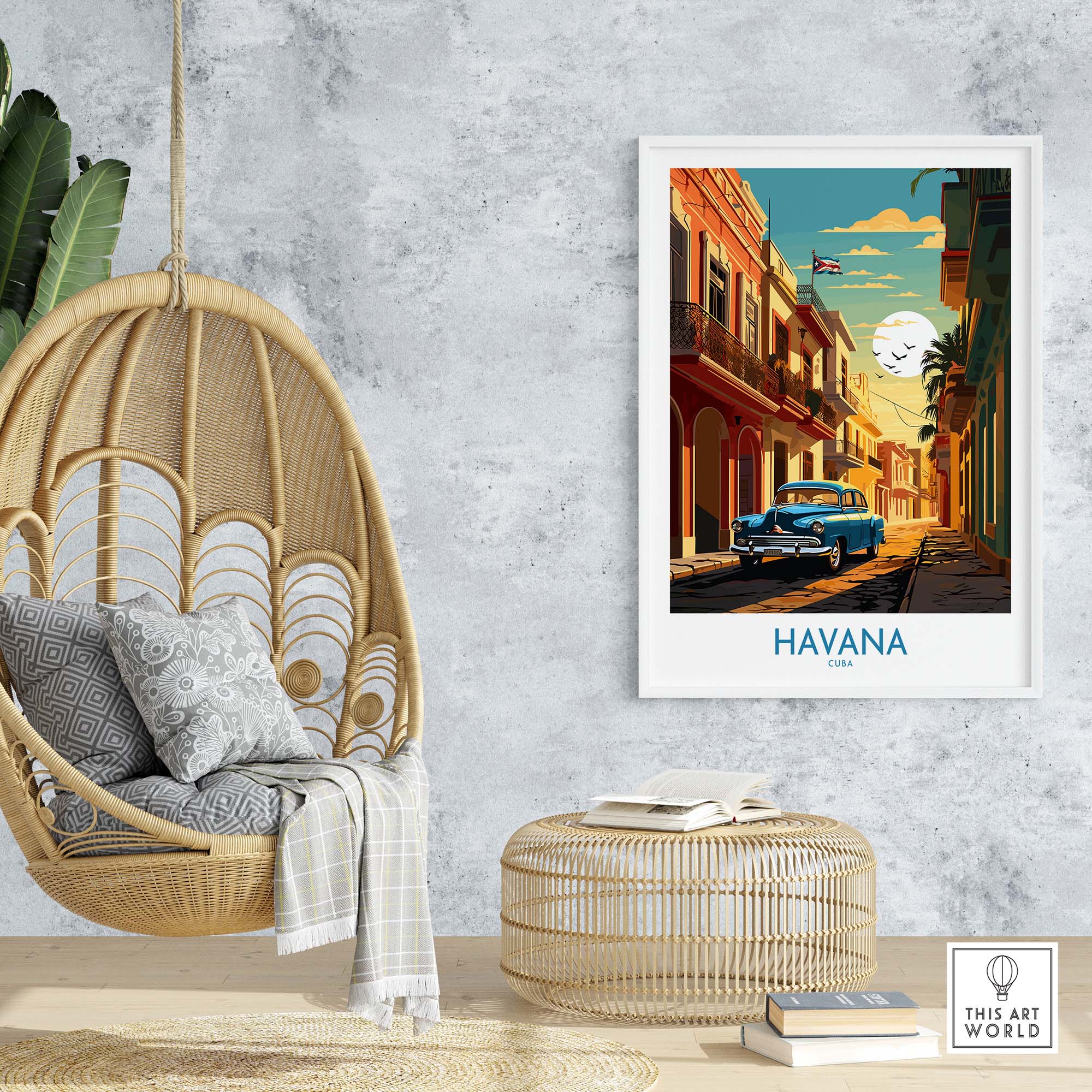 Havana Print part of our best collection or travel posters and prints - This Art World