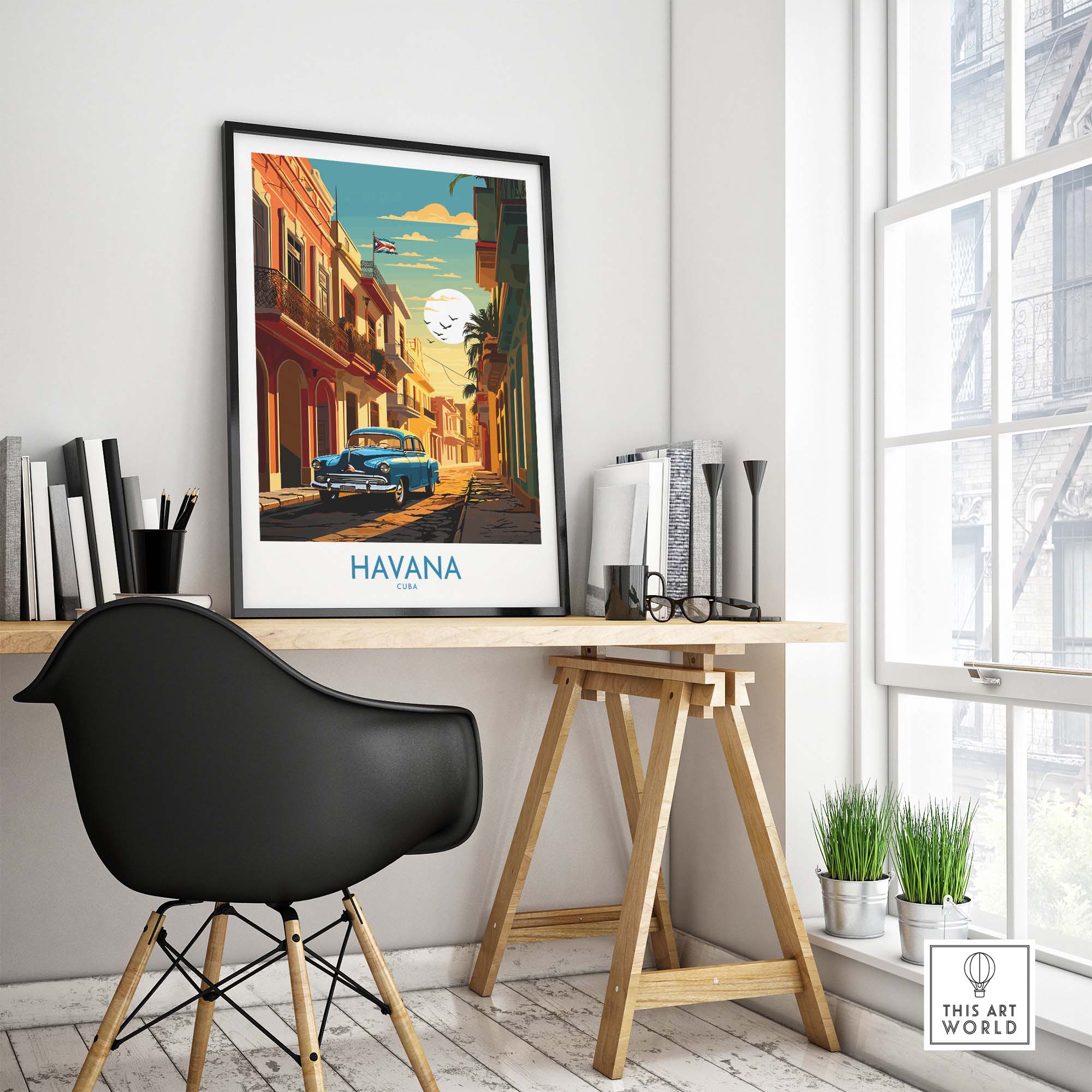 Havana Print part of our best collection or travel posters and prints - This Art World