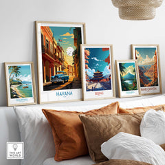 Havana Print part of our best collection or travel posters and prints - This Art World