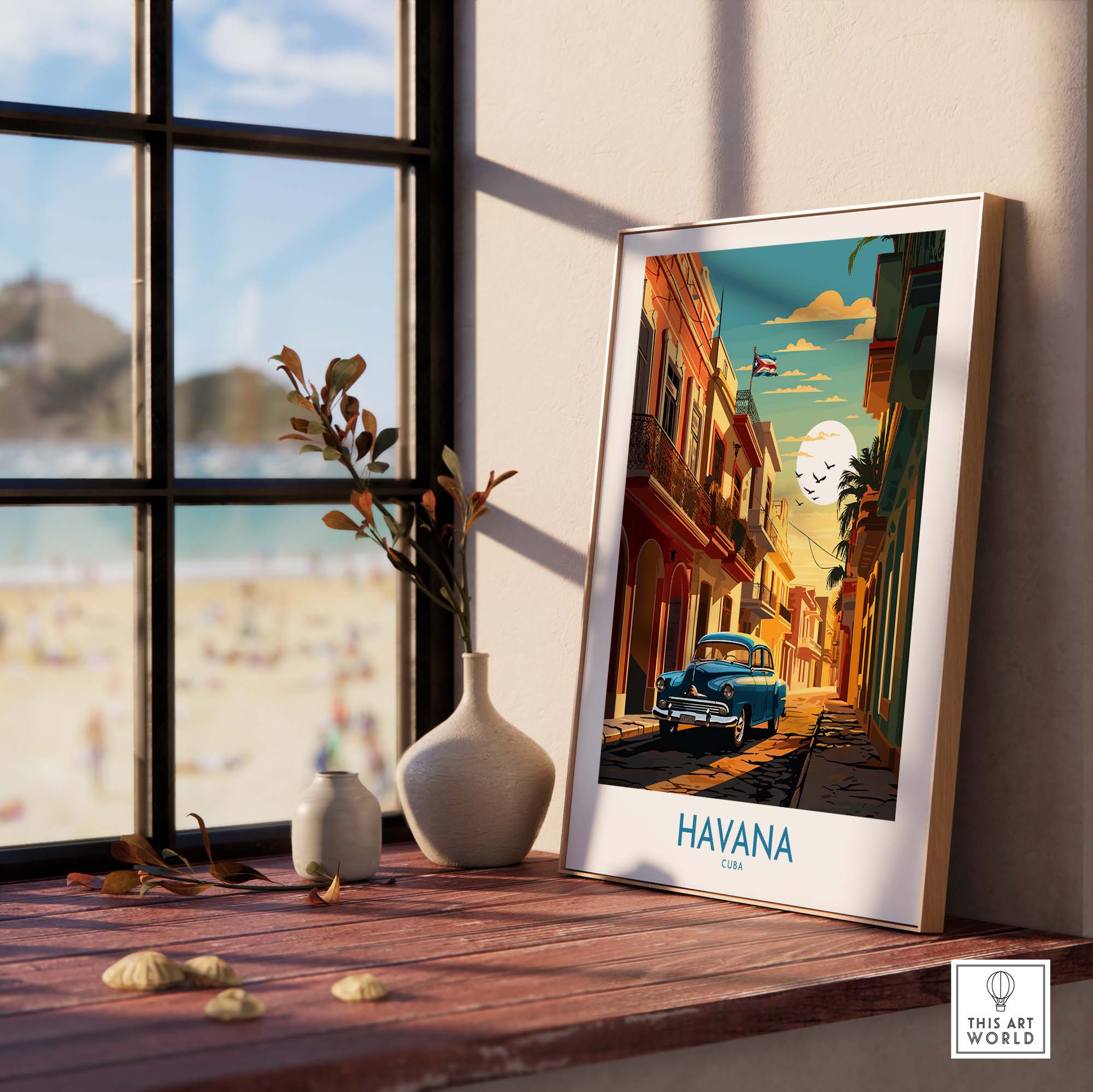 Havana Print part of our best collection or travel posters and prints - This Art World