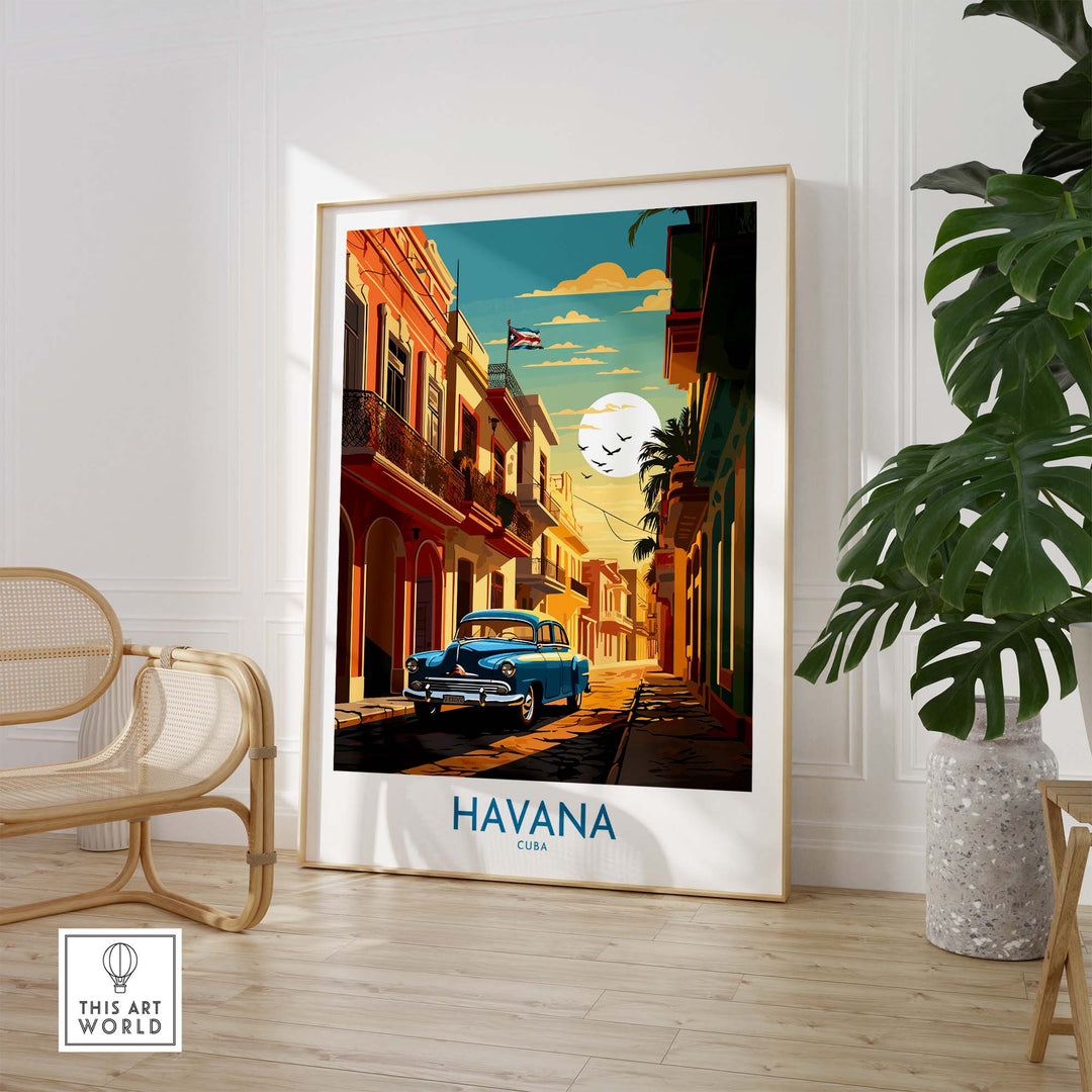 Havana Print part of our best collection or travel posters and prints - This Art World