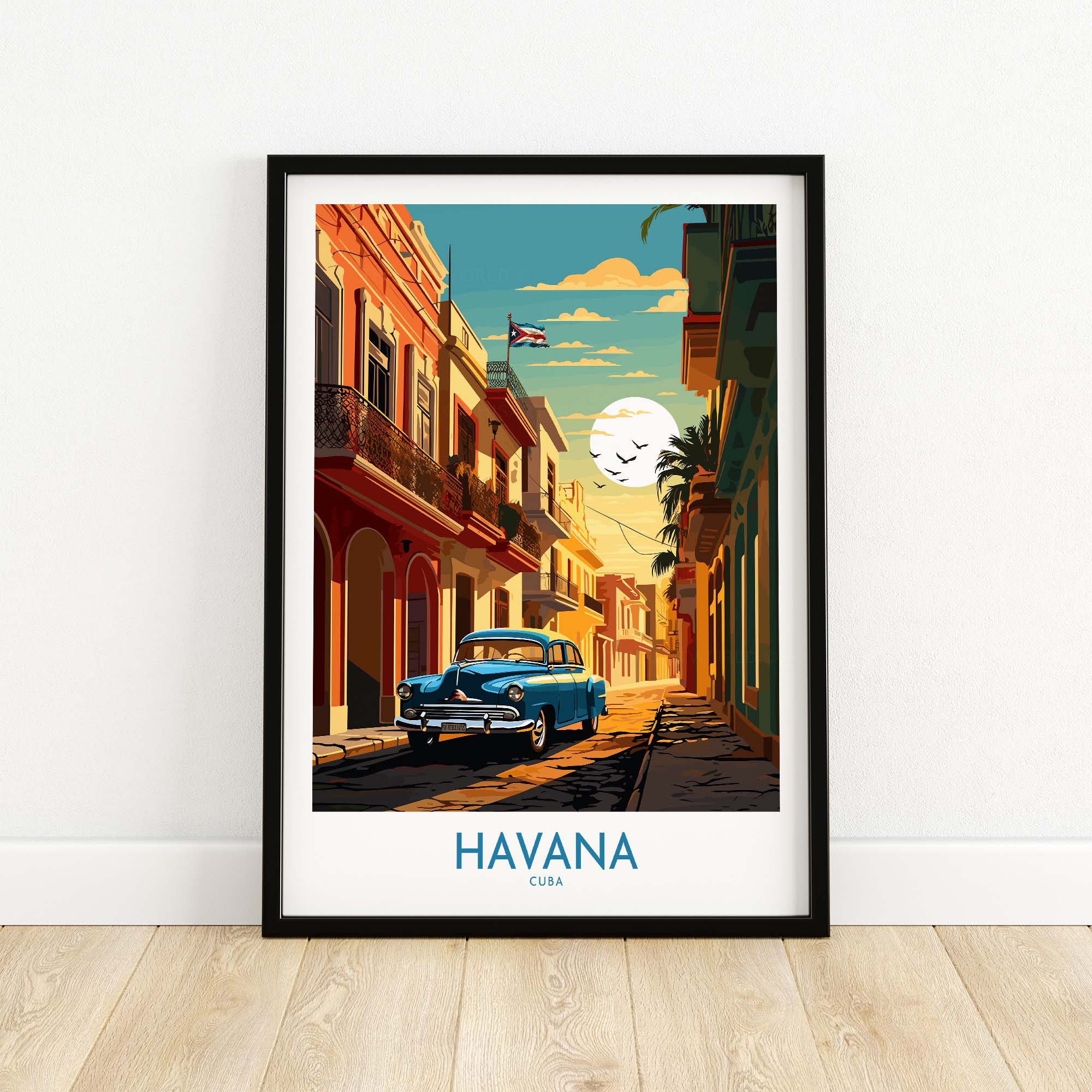 Havana Print part of our best collection or travel posters and prints - This Art World