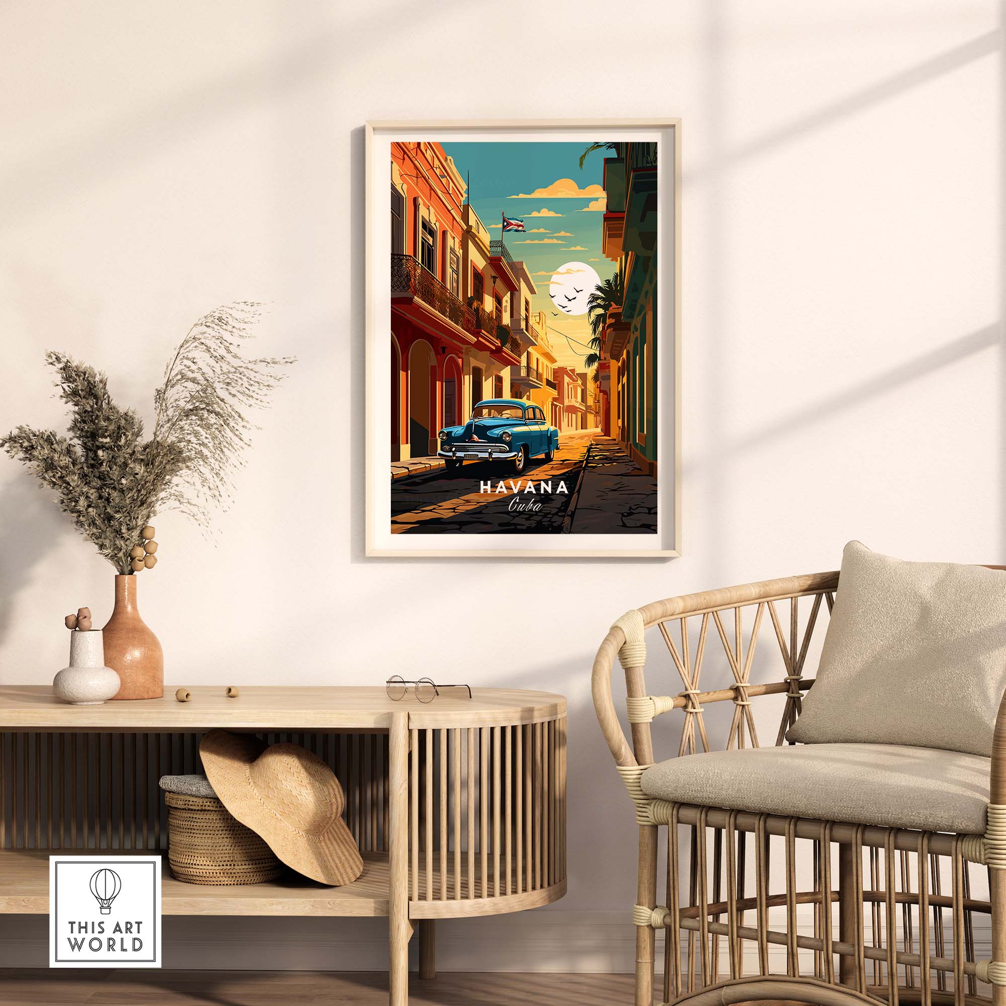 Havana Travel Poster part of our best collection or travel posters and prints - This Art World