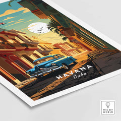 Havana Travel Poster part of our best collection or travel posters and prints - This Art World