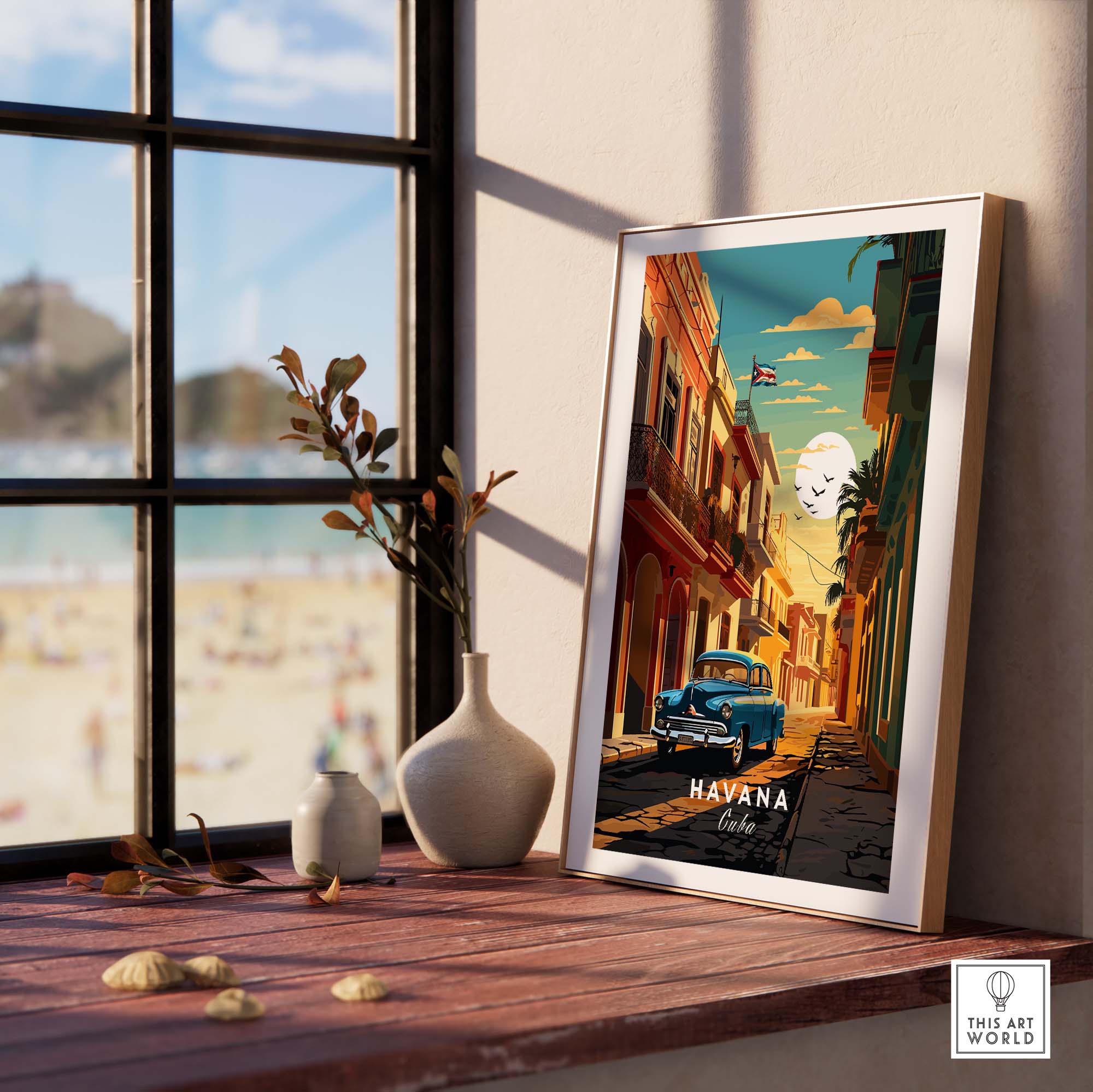 Havana Travel Poster part of our best collection or travel posters and prints - This Art World