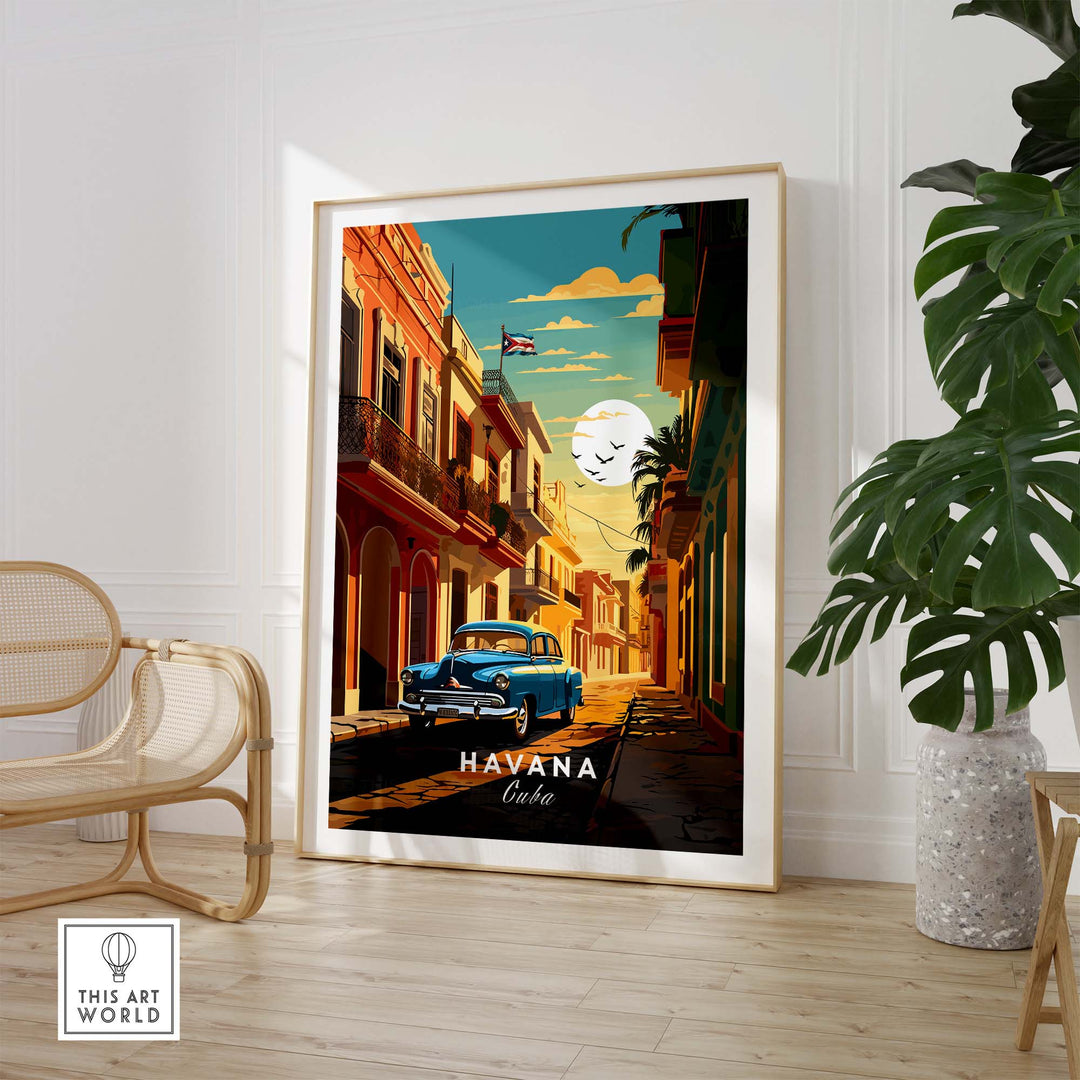 Havana Travel Poster part of our best collection or travel posters and prints - This Art World