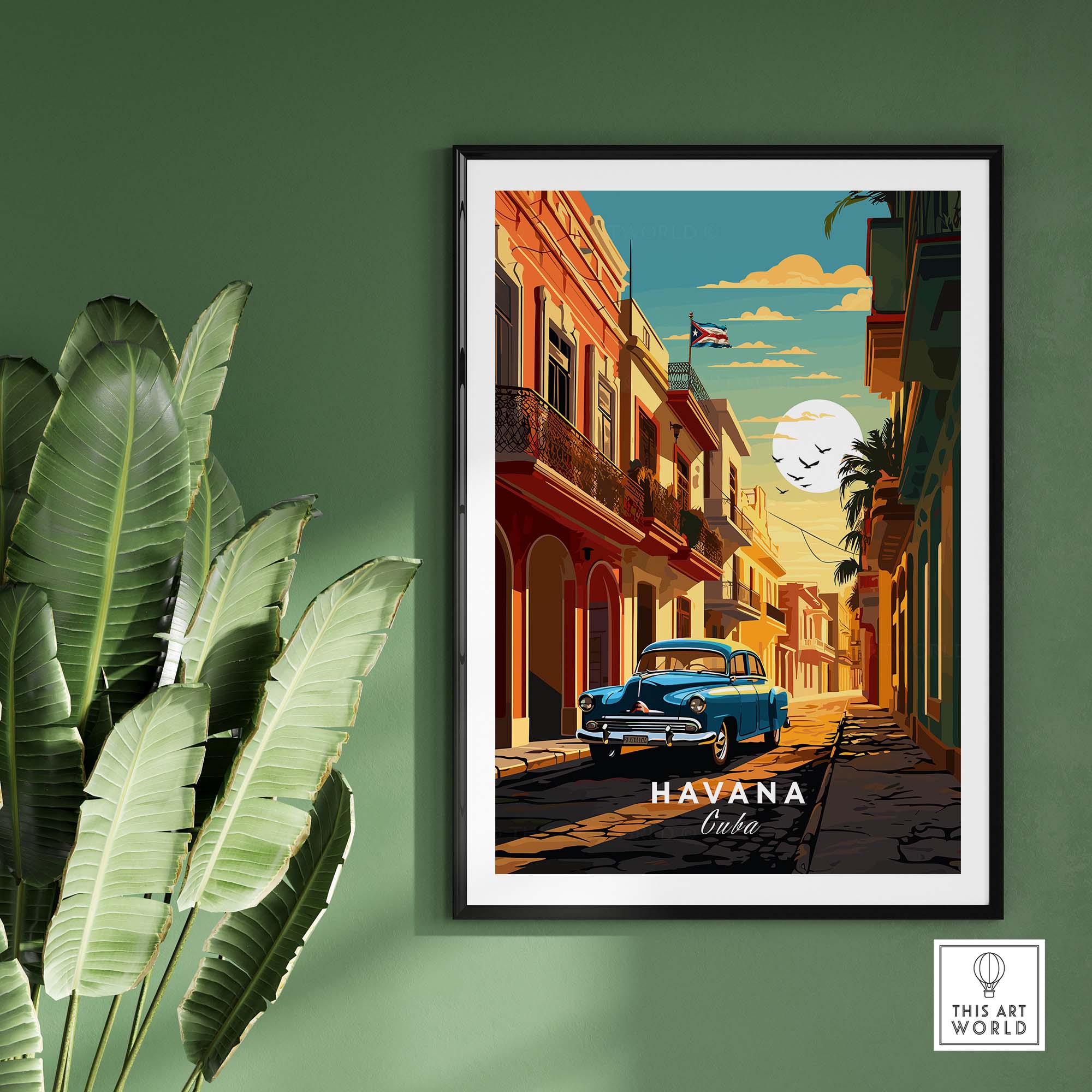 Havana Travel Poster part of our best collection or travel posters and prints - This Art World