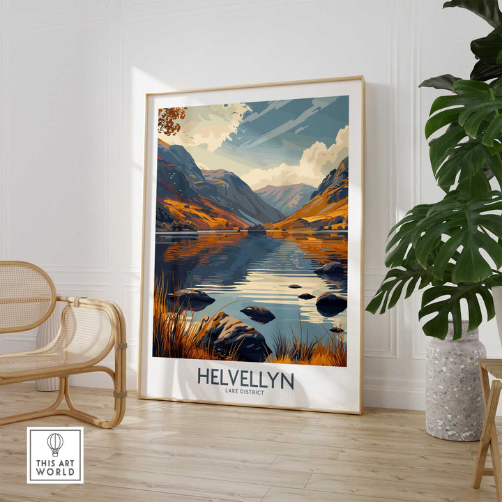 Helvellyn Lake District Print-This Art World