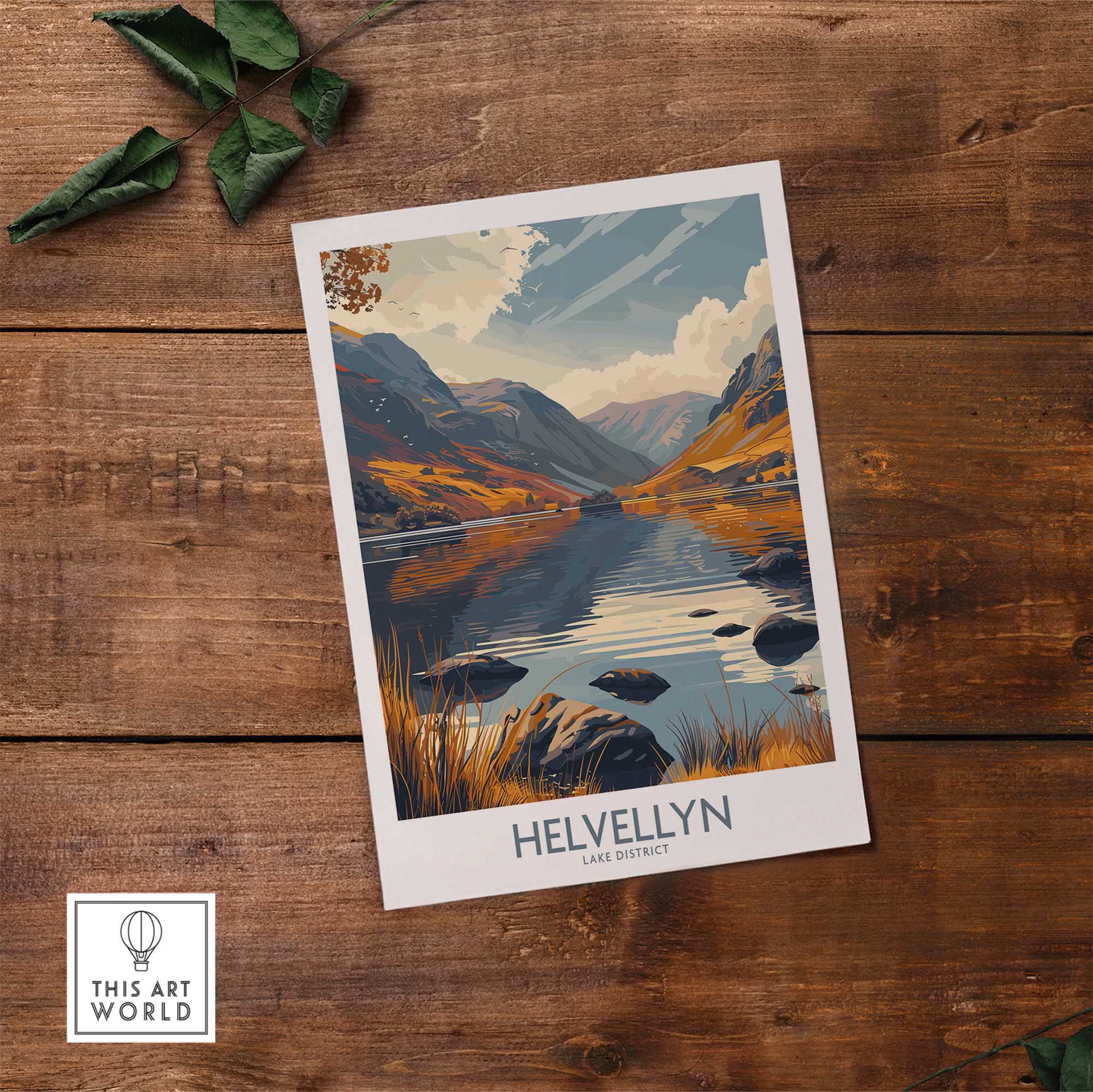 Helvellyn Lake District Print-This Art World