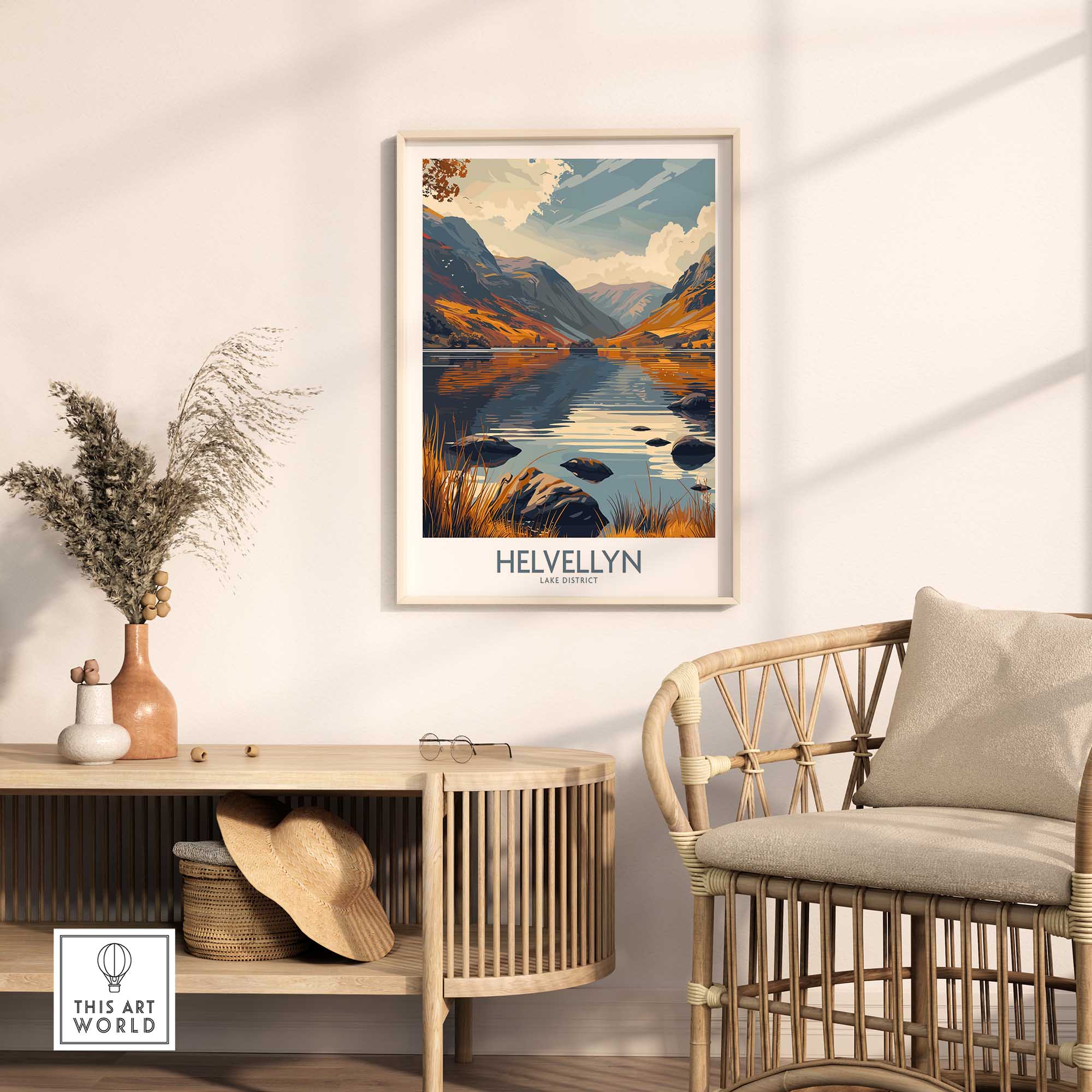 Helvellyn Lake District Print-This Art World