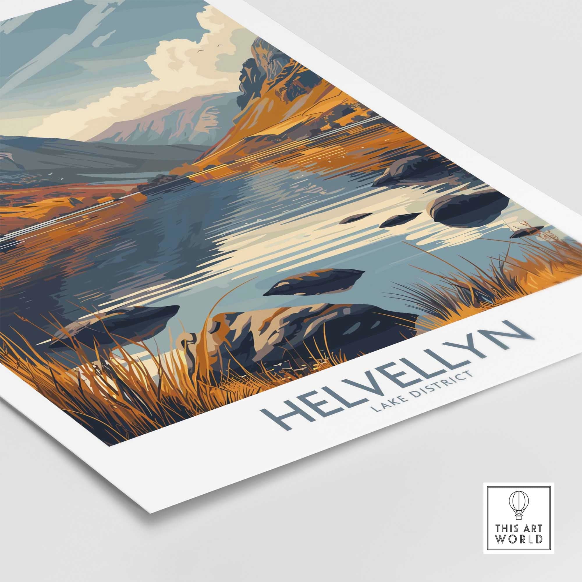 Helvellyn Lake District Print-This Art World