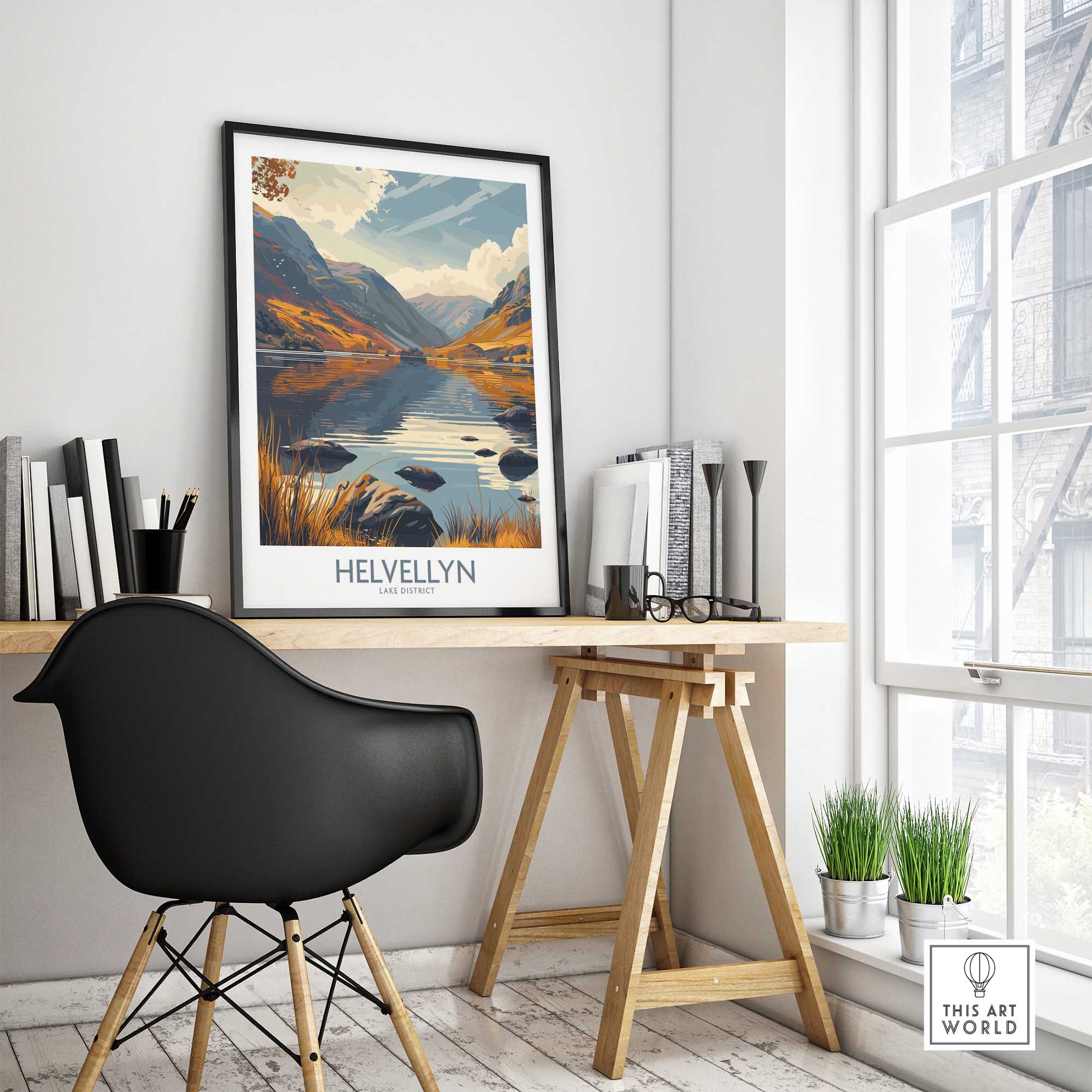 Helvellyn Lake District Print-This Art World