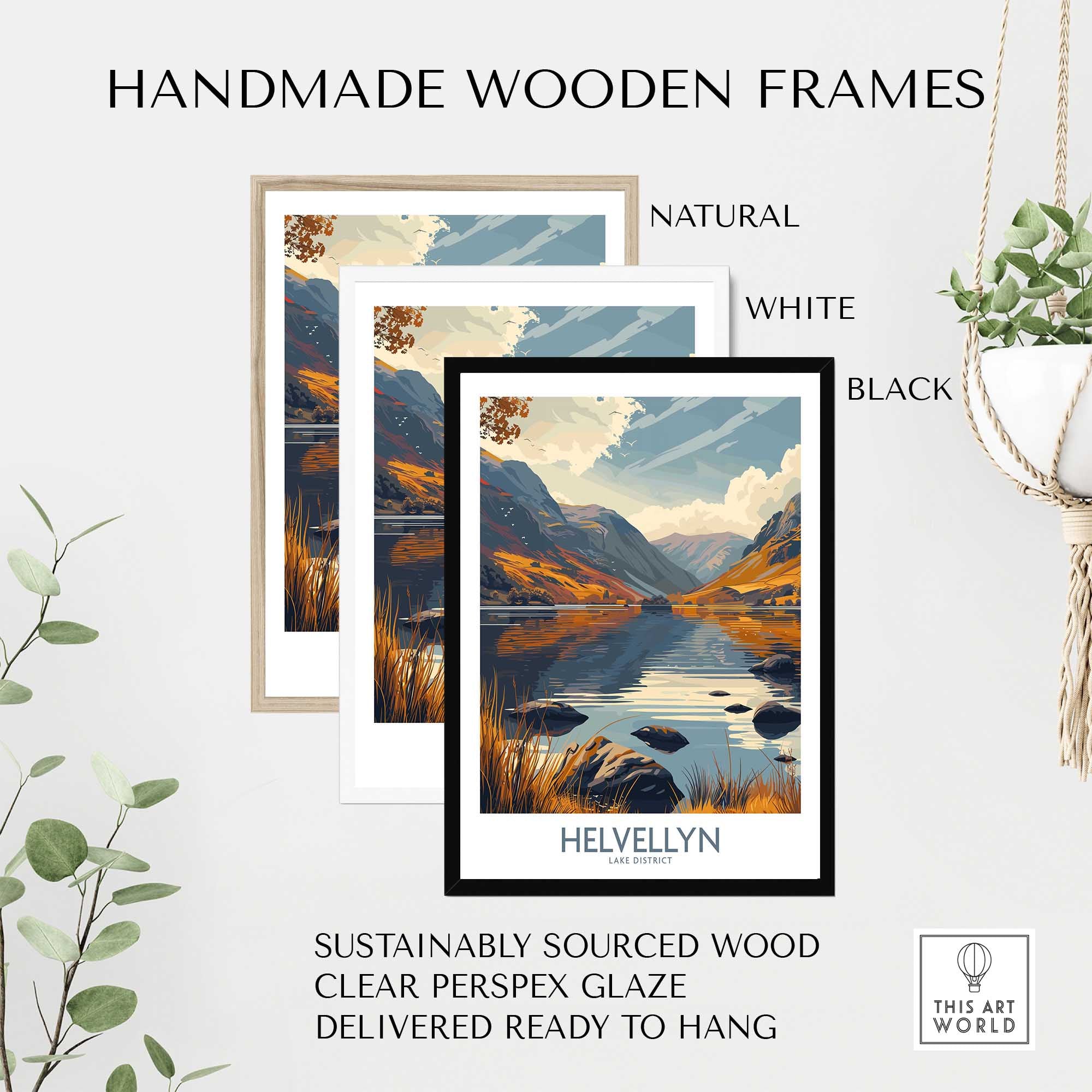 Helvellyn Lake District Print-This Art World