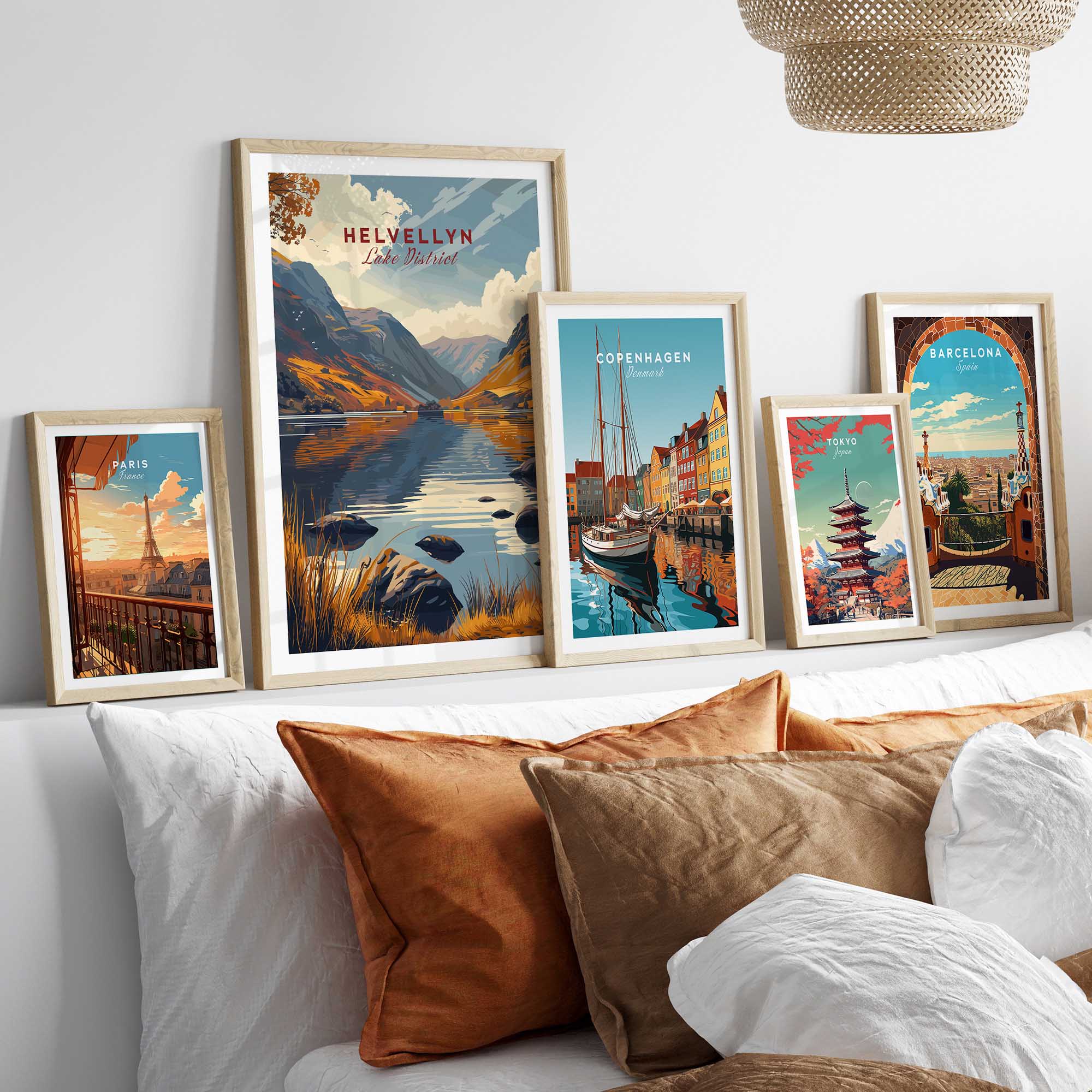Helvellyn Lake District Travel Poster-This Art World