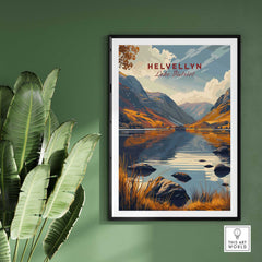 Helvellyn Lake District Travel Poster-This Art World