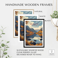 Helvellyn Lake District Travel Poster-This Art World