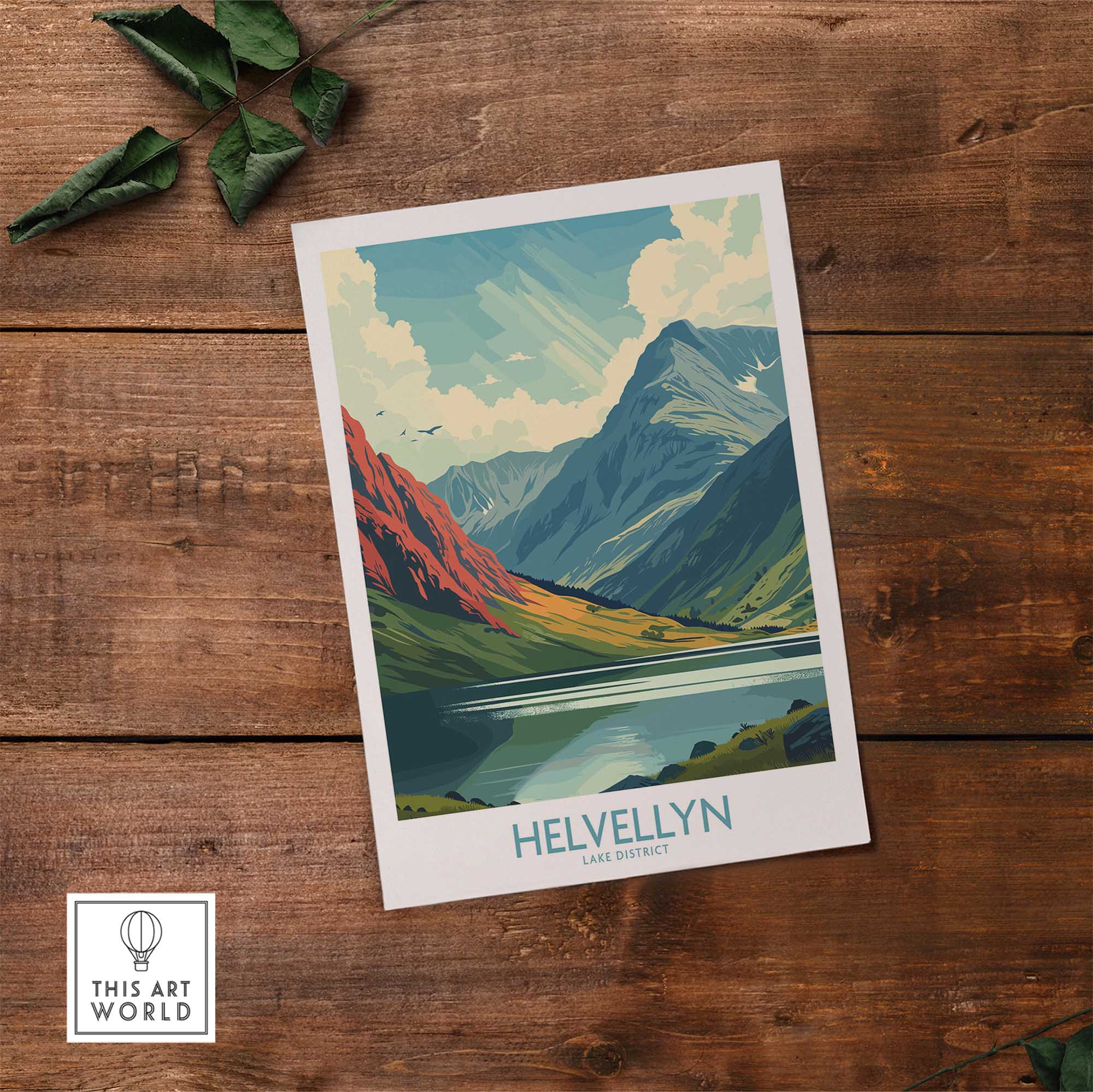 Helvellyn Print - Lake District-This Art World