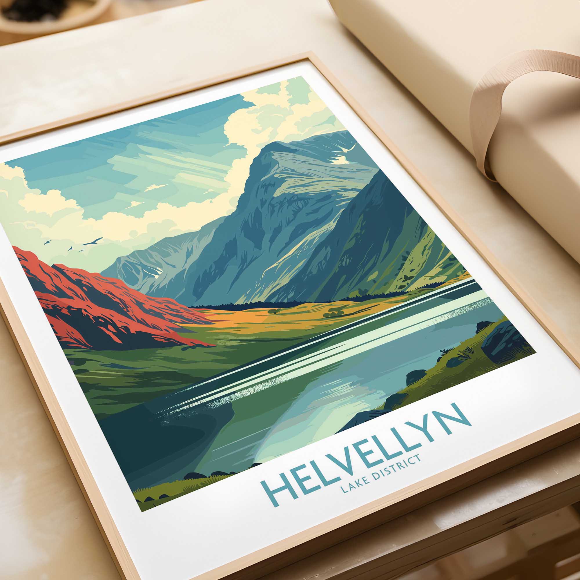Helvellyn Print - Lake District-This Art World