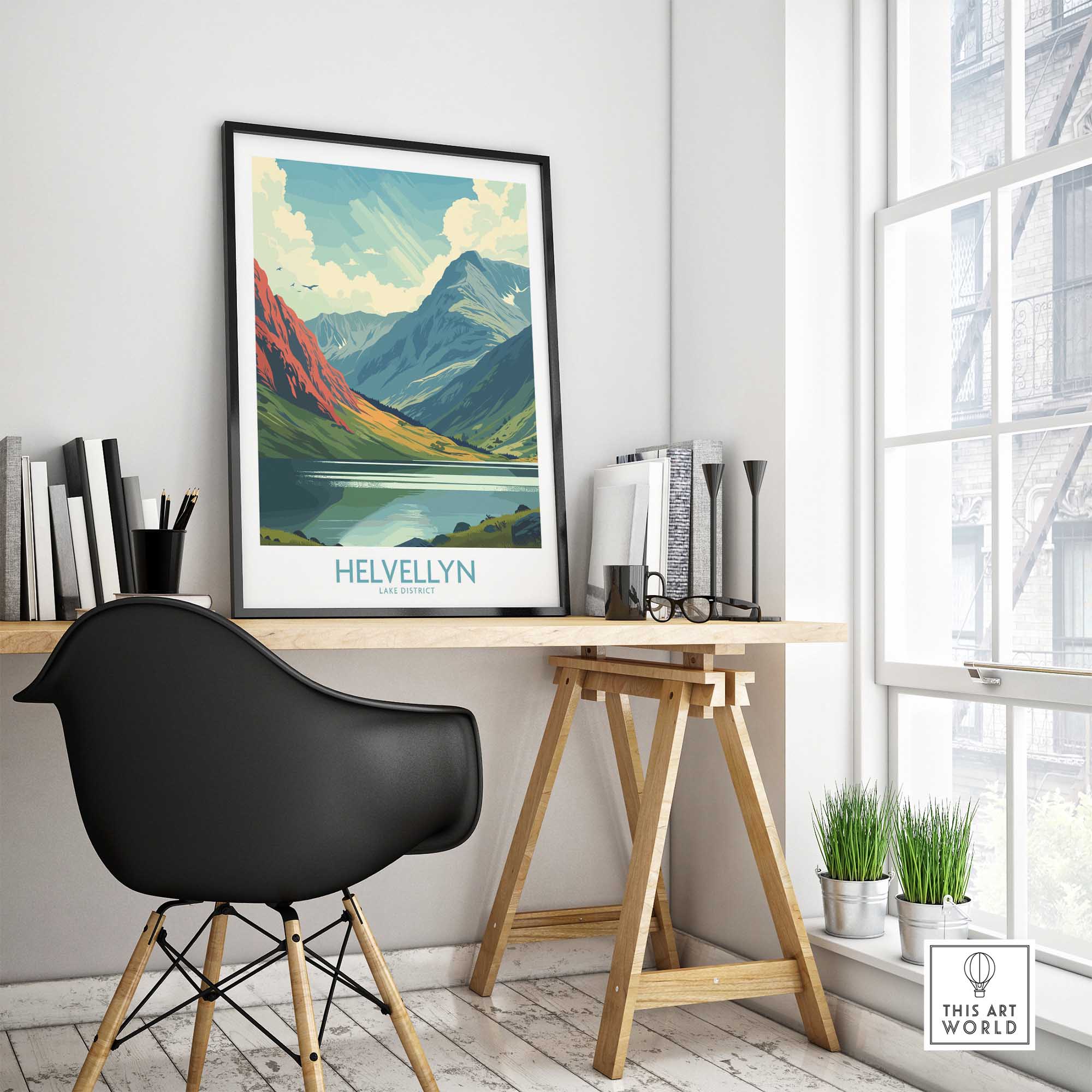 Helvellyn Print - Lake District-This Art World