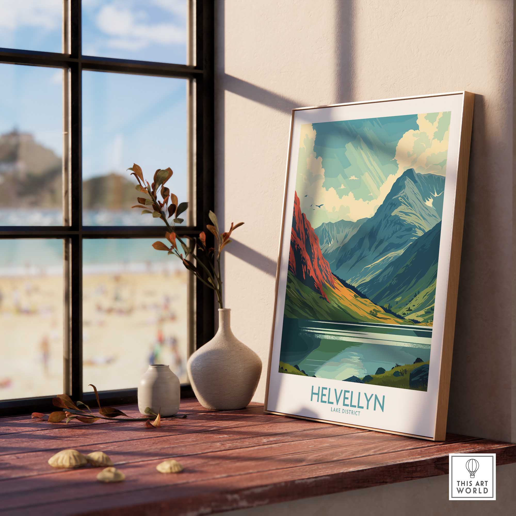 Helvellyn Print - Lake District-This Art World
