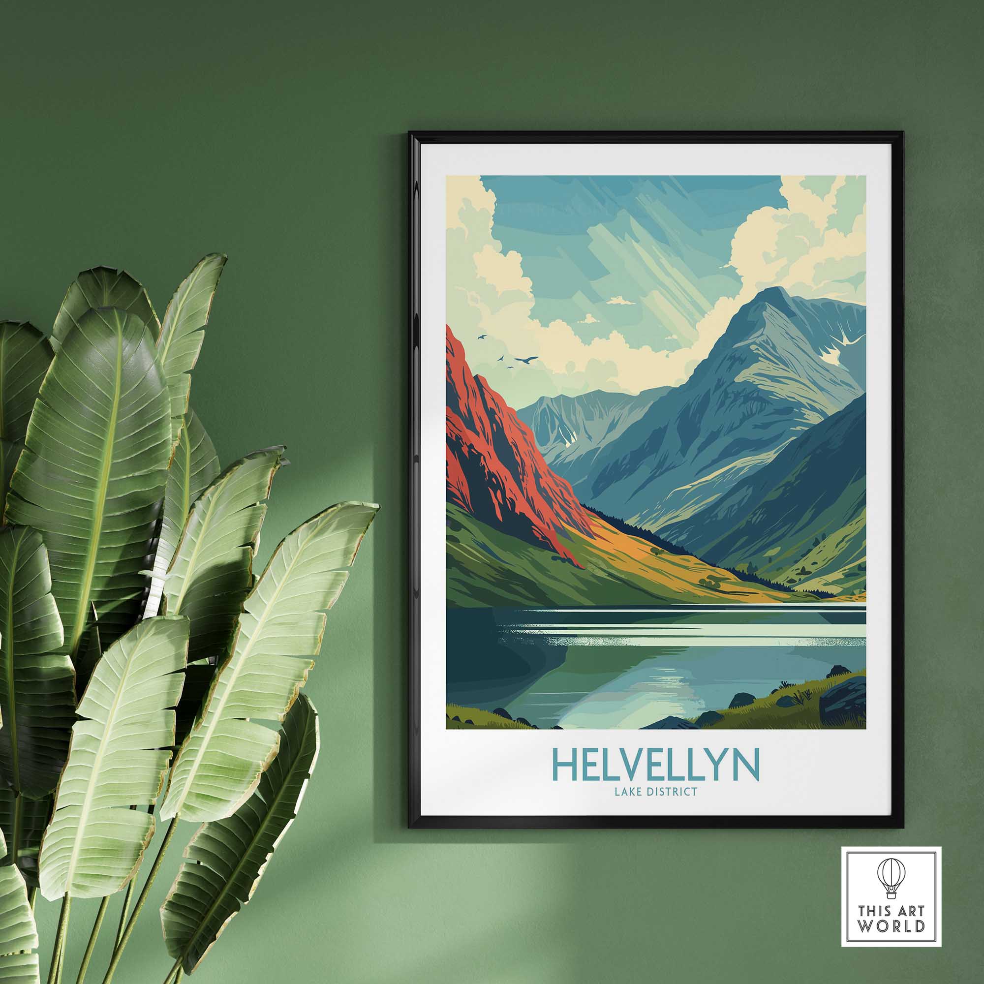 Helvellyn Print - Lake District-This Art World