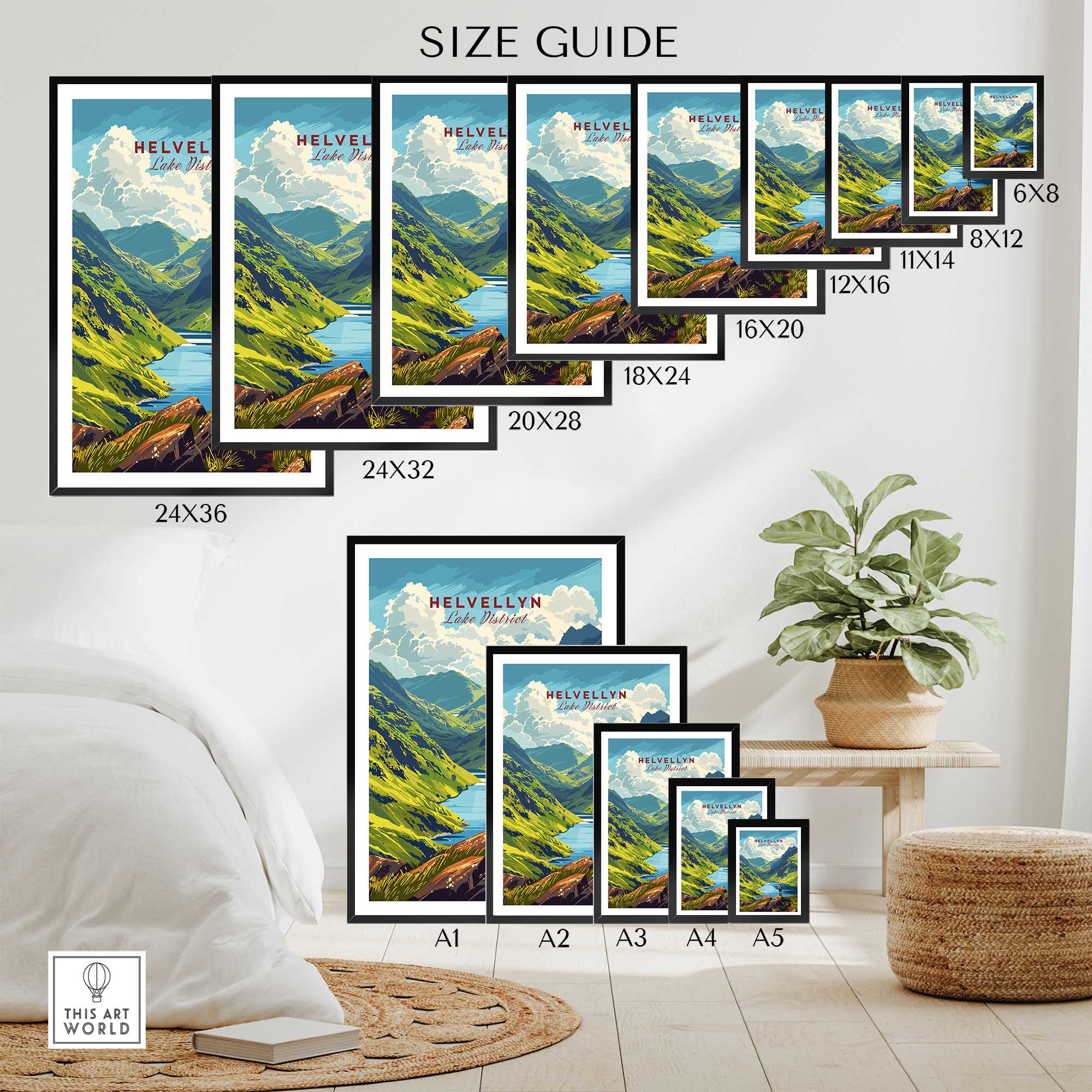 Helvellyn Travel Poster-This Art World