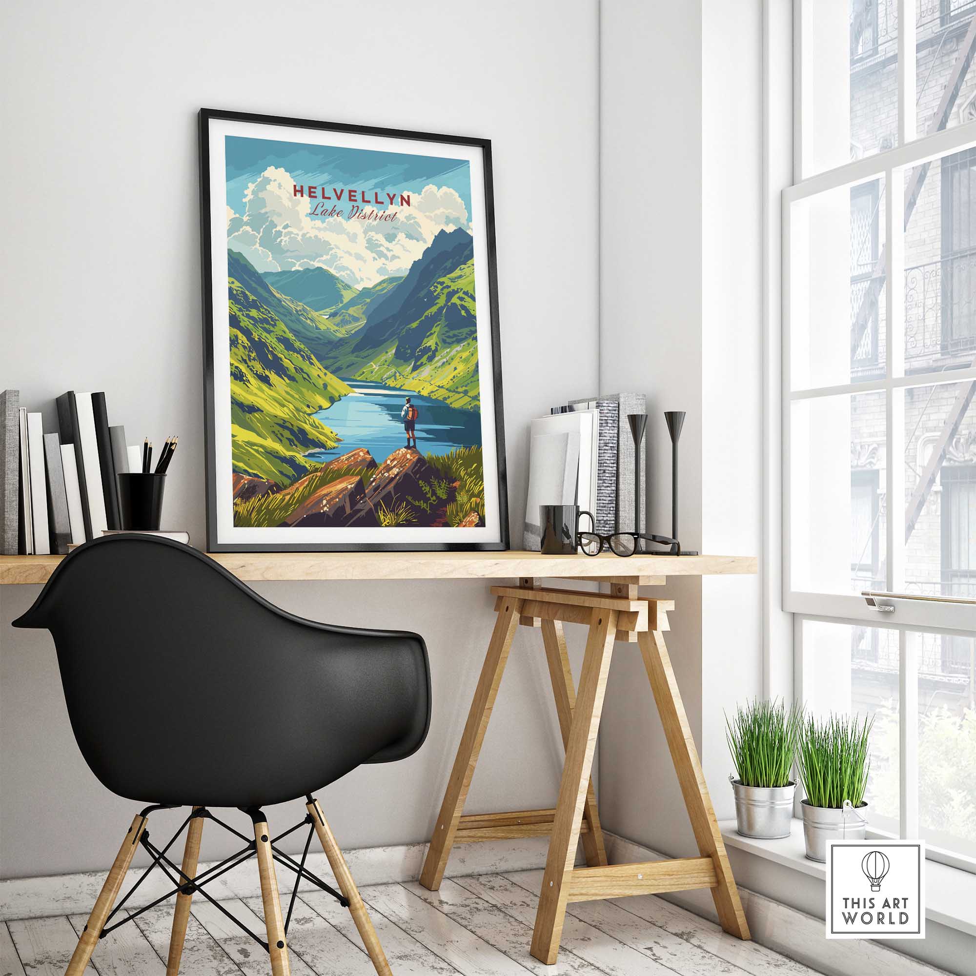 Helvellyn Travel Poster-This Art World