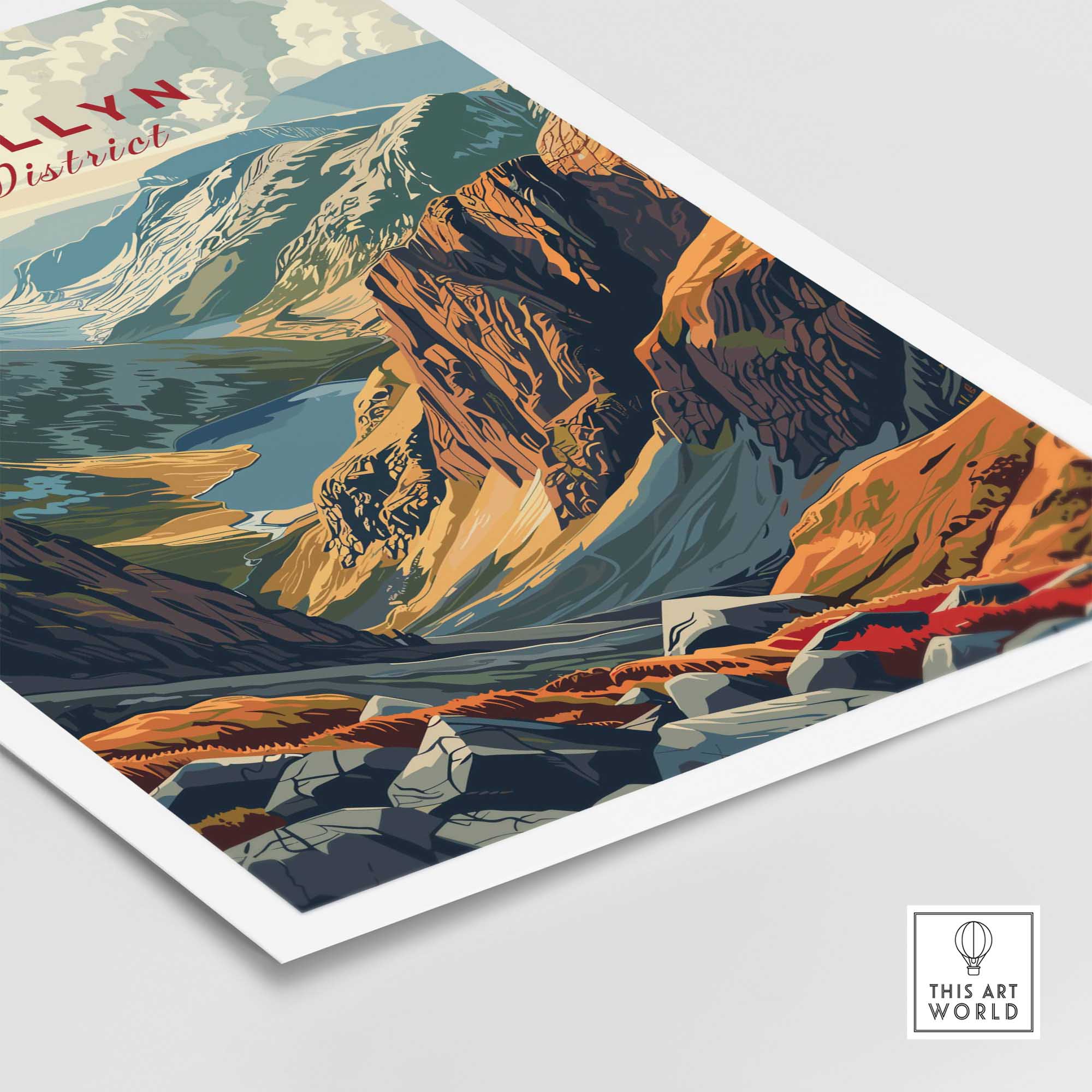 Helvellyn Wall Art Lake District-This Art World