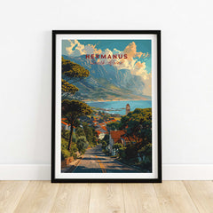 Hermanus Art Print South Africa showcasing scenic landscapes and vibrant culture of Hermanus.