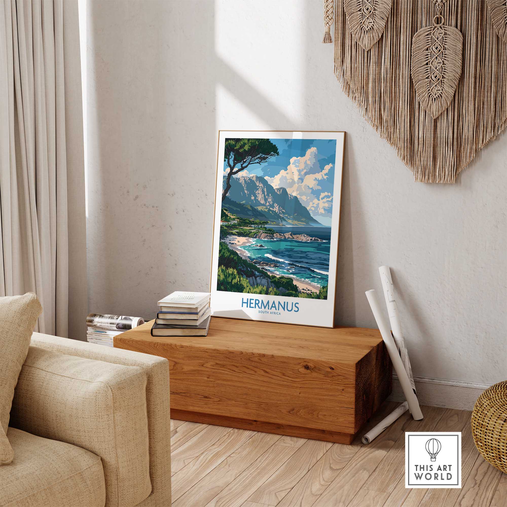Hermanus South Africa Travel Poster-This Art World