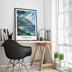 Hermanus South Africa Travel Poster-This Art World