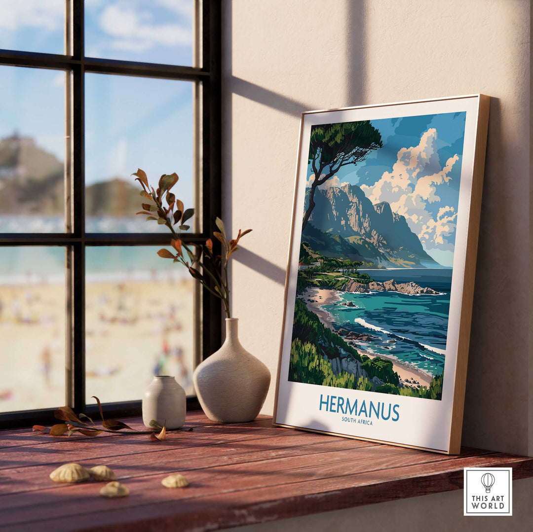 Hermanus South Africa Travel Poster-This Art World