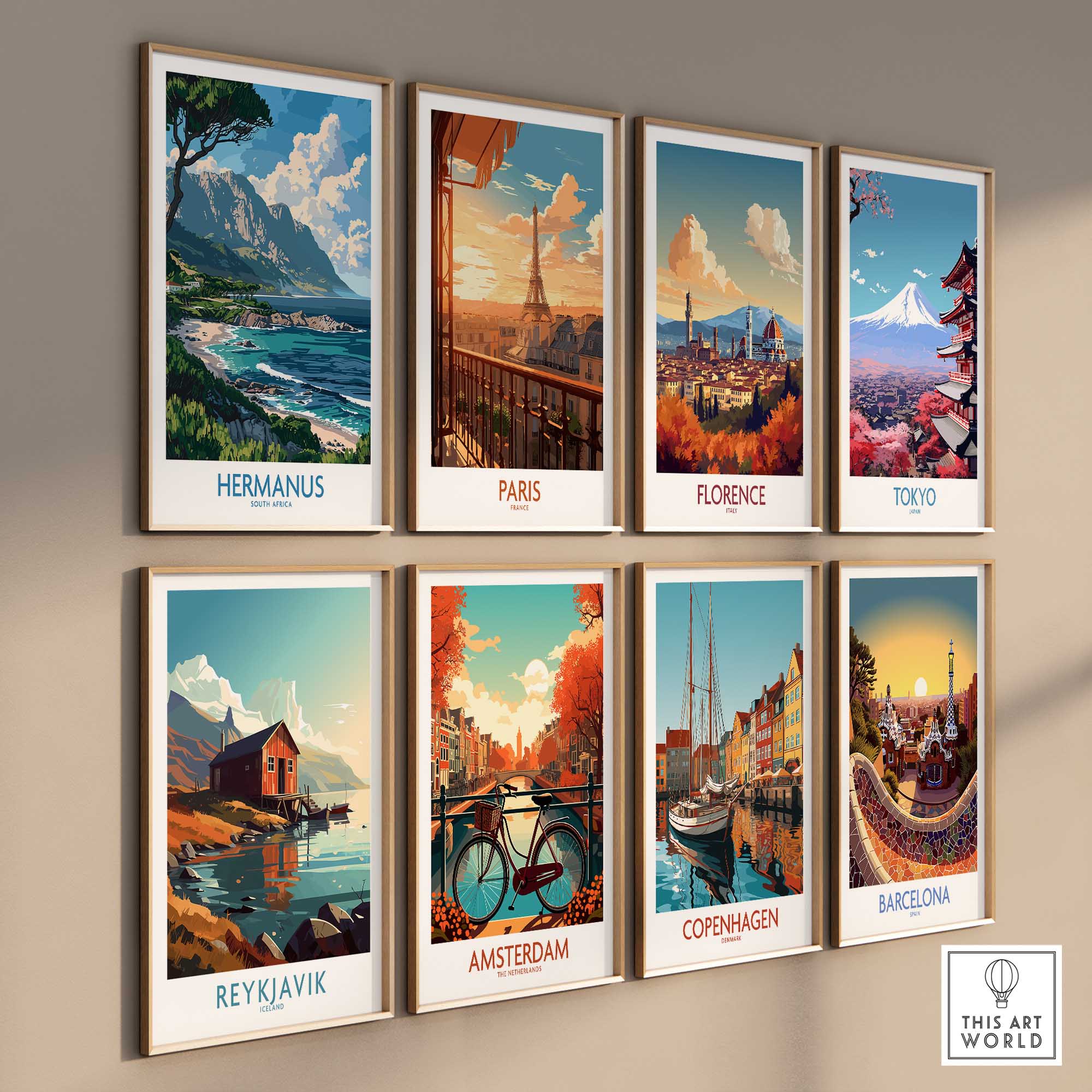 Hermanus South Africa Travel Poster-This Art World