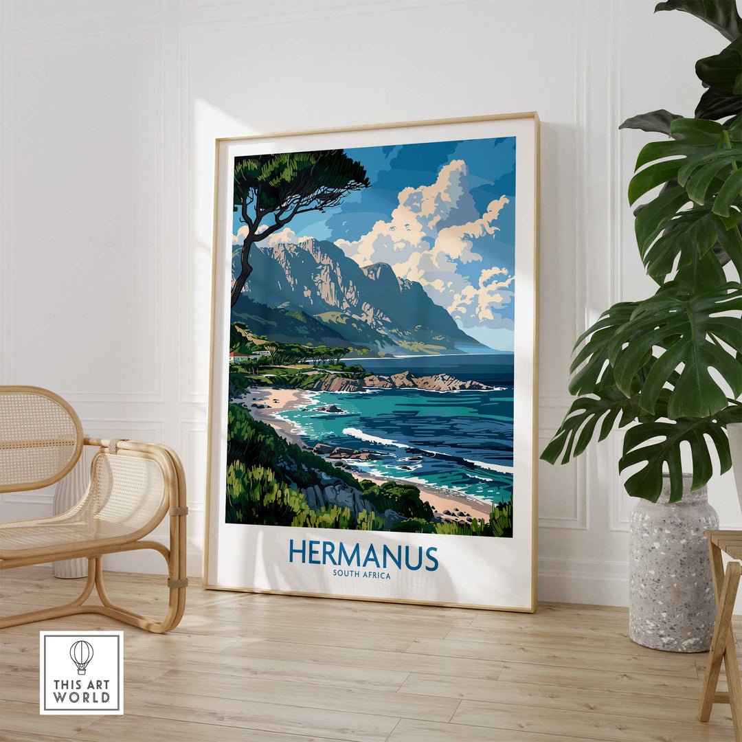 Hermanus South Africa Travel Poster-This Art World