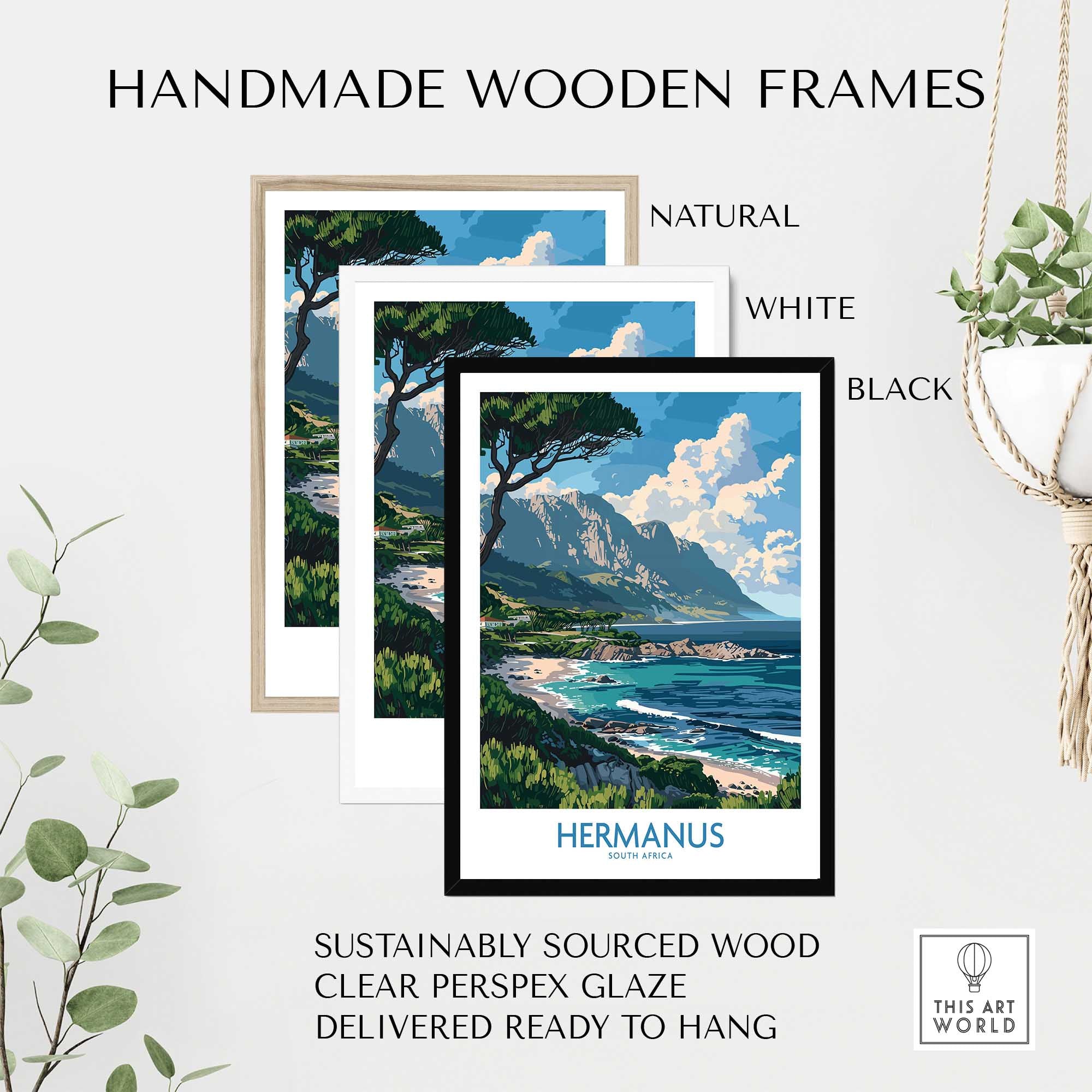 Hermanus South Africa Travel Poster-This Art World