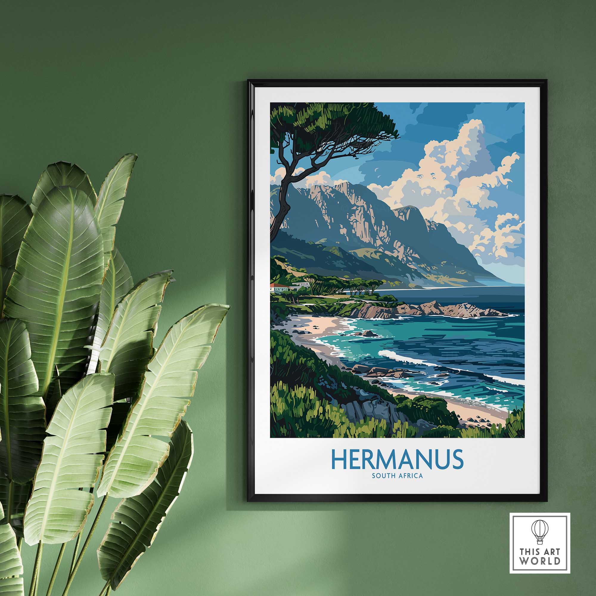 Hermanus South Africa Travel Poster-This Art World