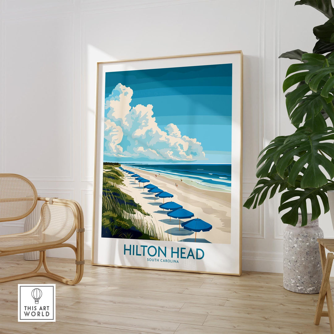 Hilton Head Travel Poster