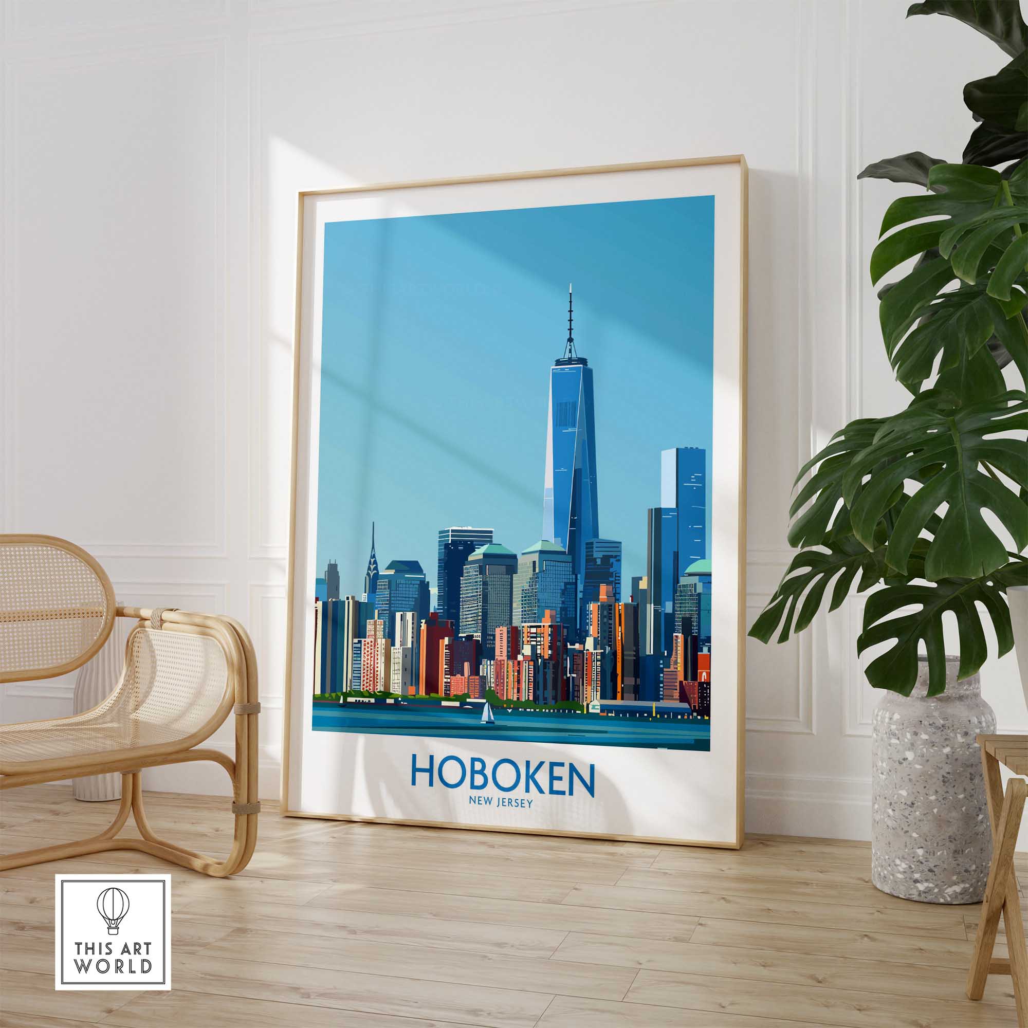 Hoboken New Jersey Poster-This Art World