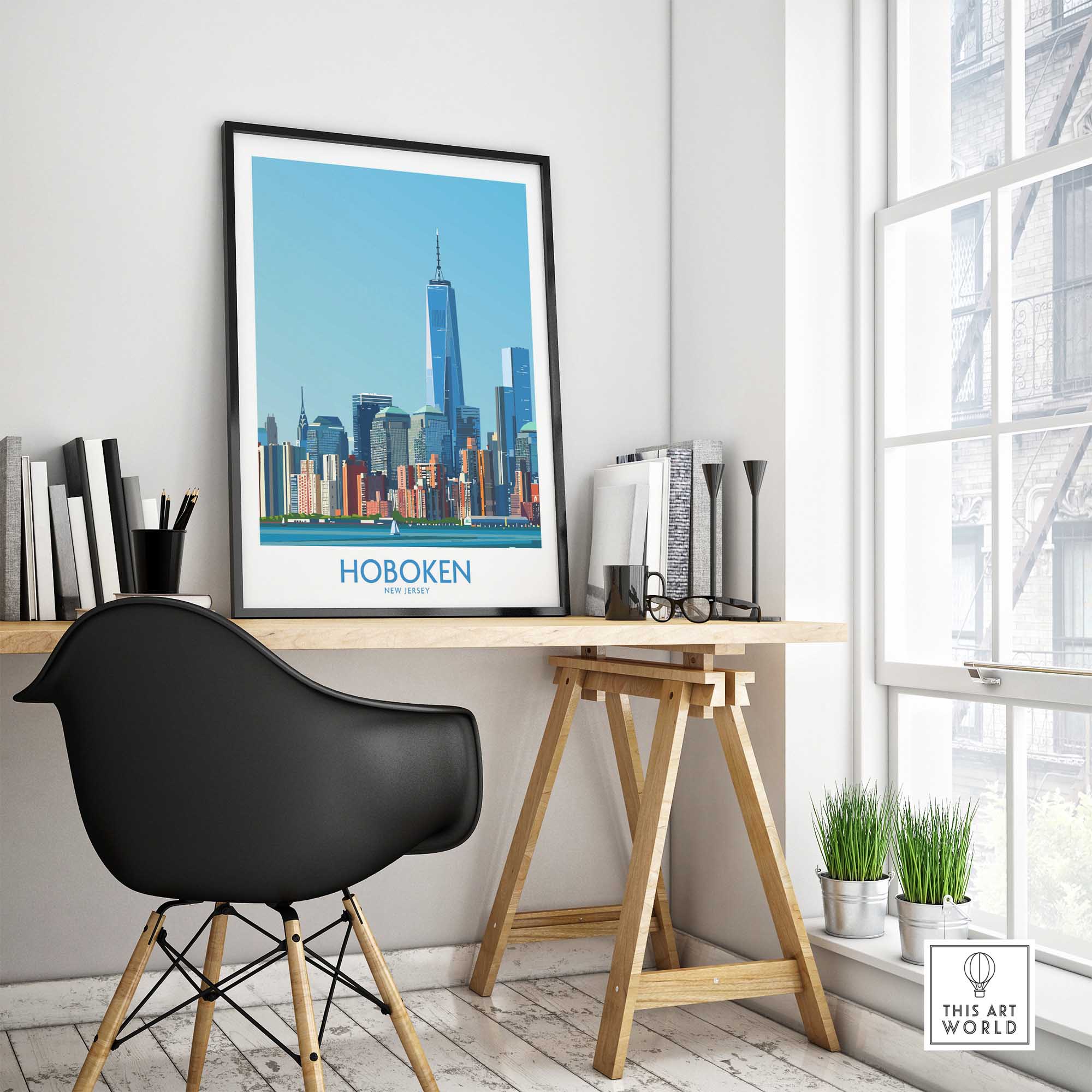 Hoboken New Jersey Poster-This Art World