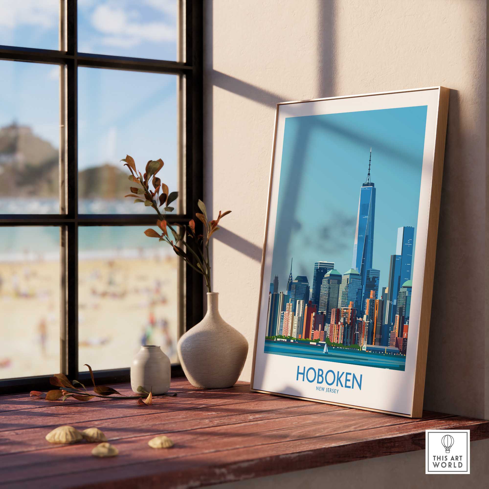 Hoboken New Jersey Poster-This Art World