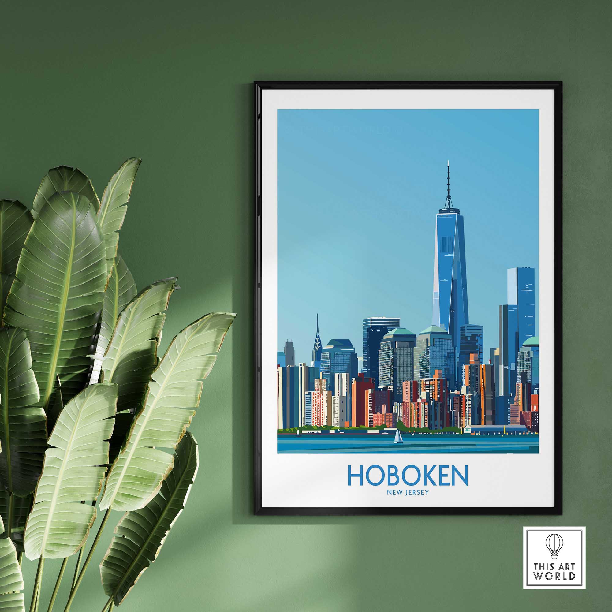 Hoboken New Jersey Poster-This Art World