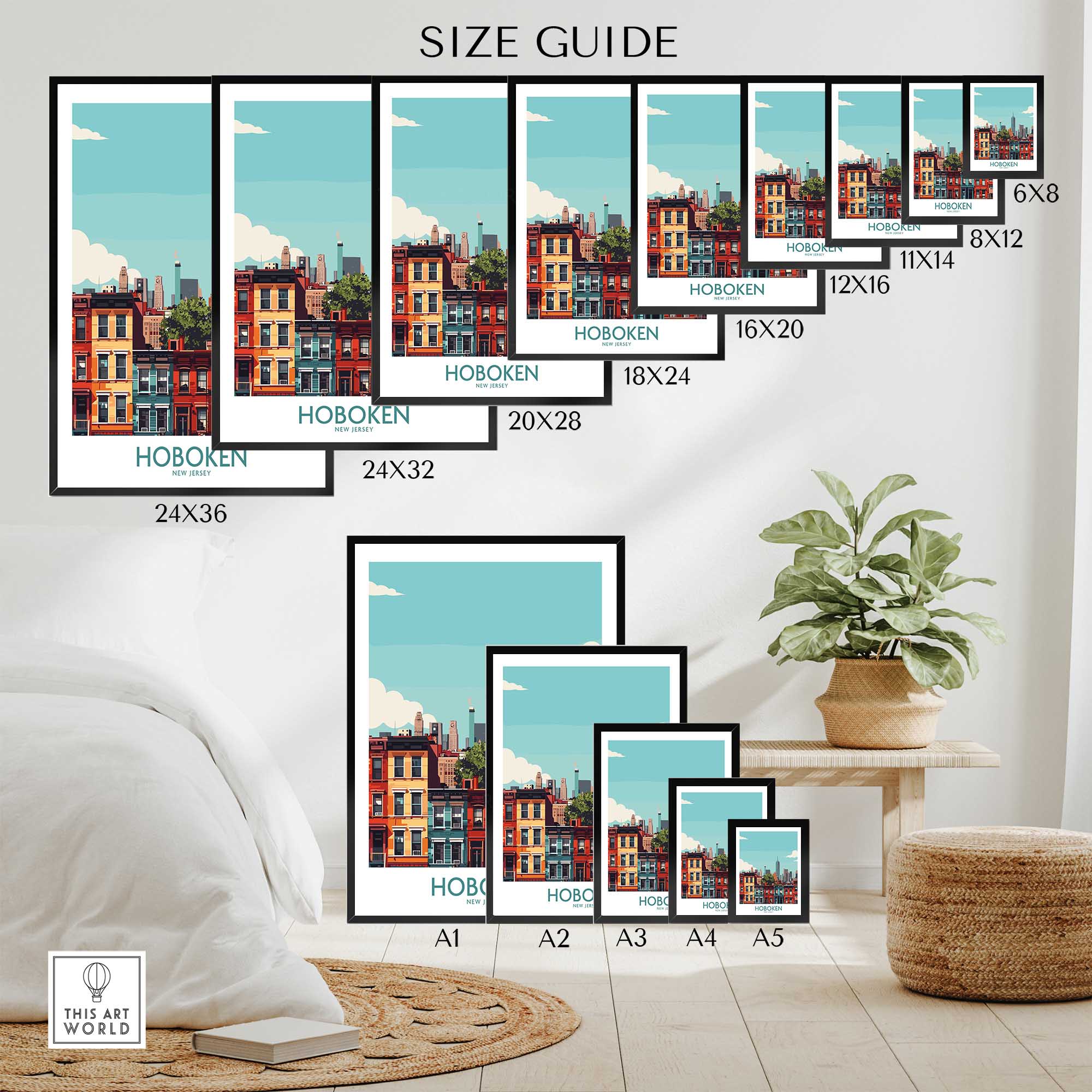 Hoboken NJ Poster-This Art World