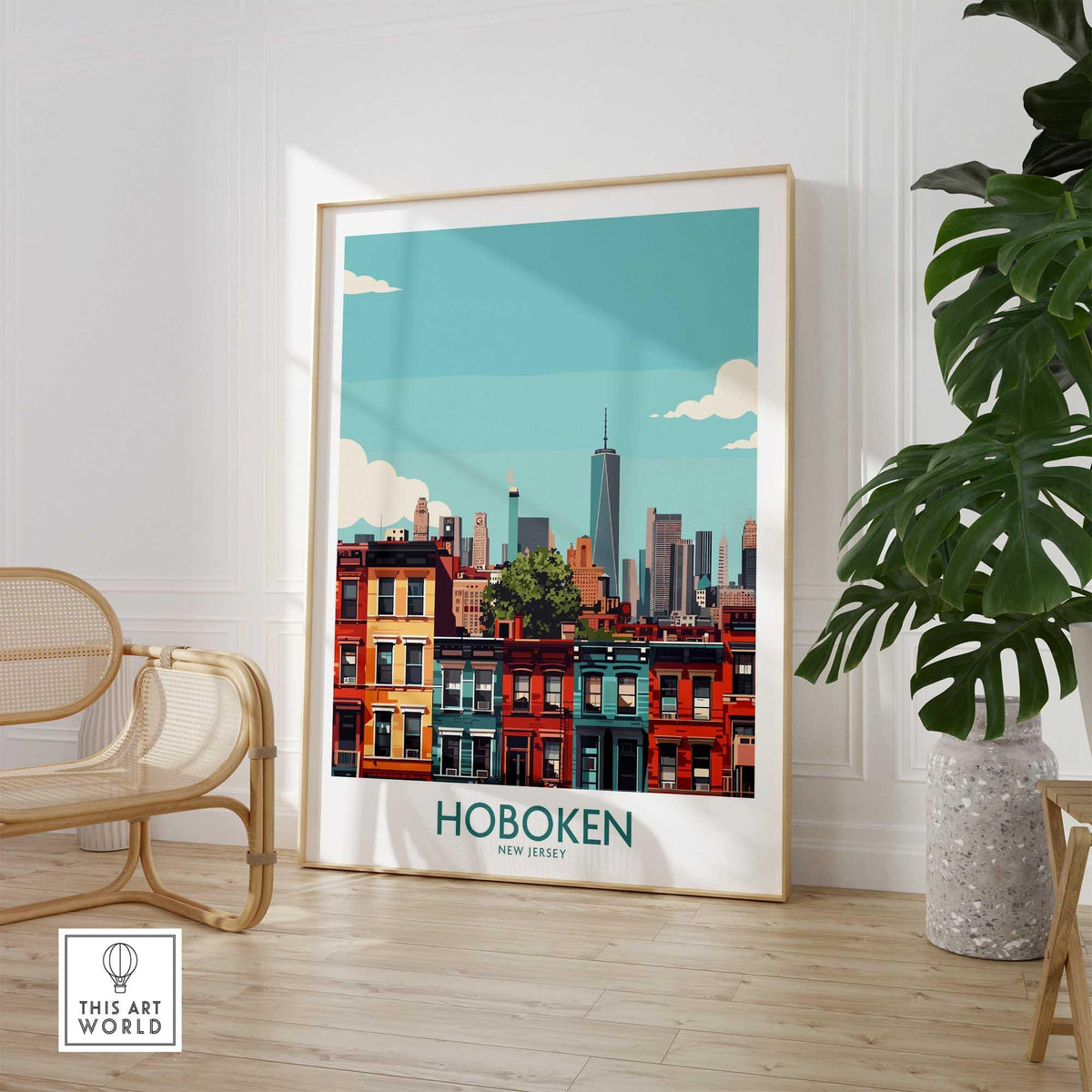 Hoboken NJ Poster-This Art World