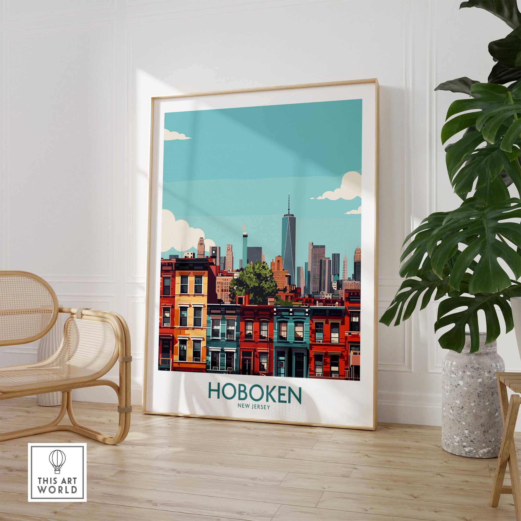 Hoboken NJ Poster-This Art World
