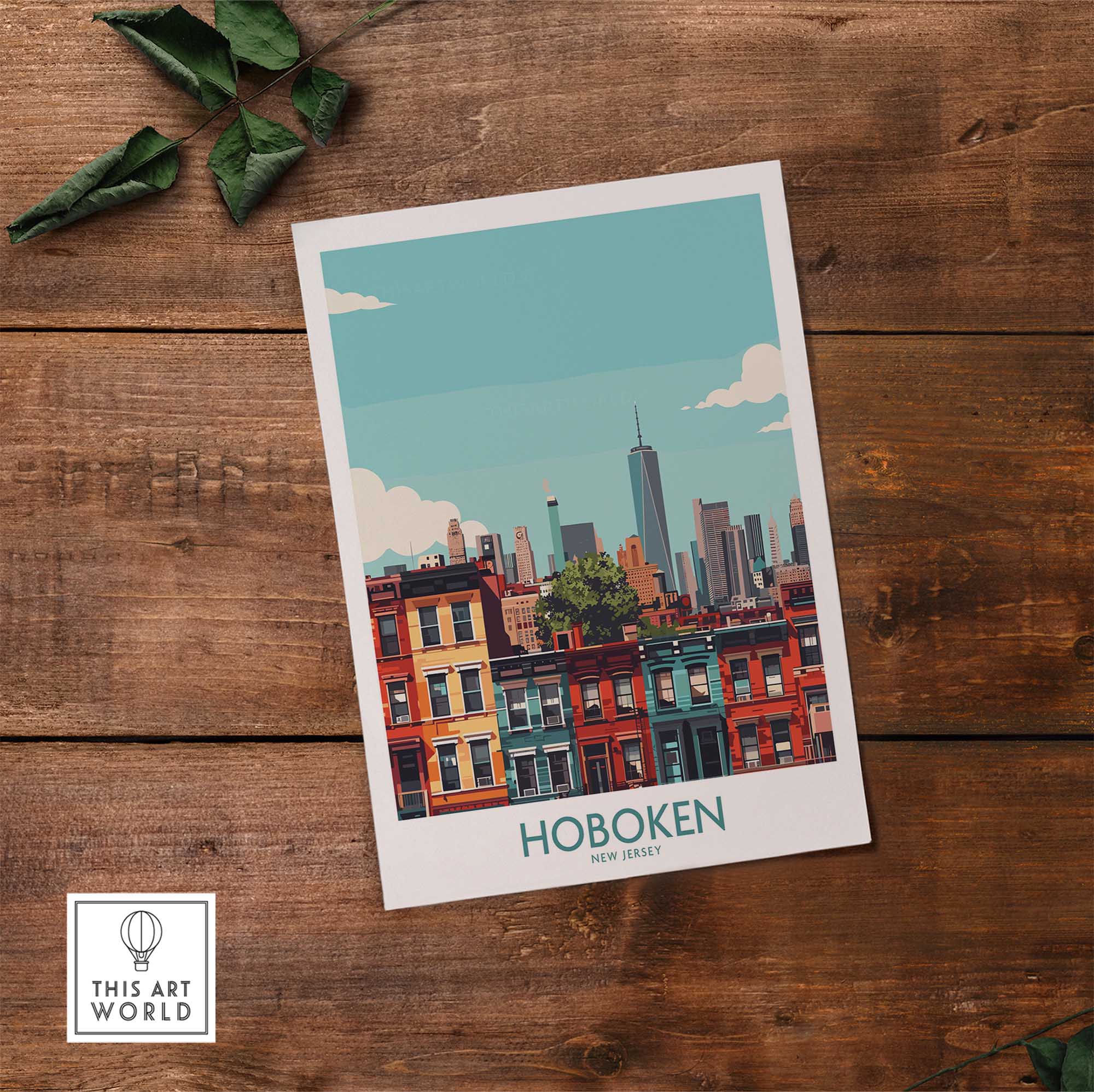 Hoboken NJ Poster-This Art World