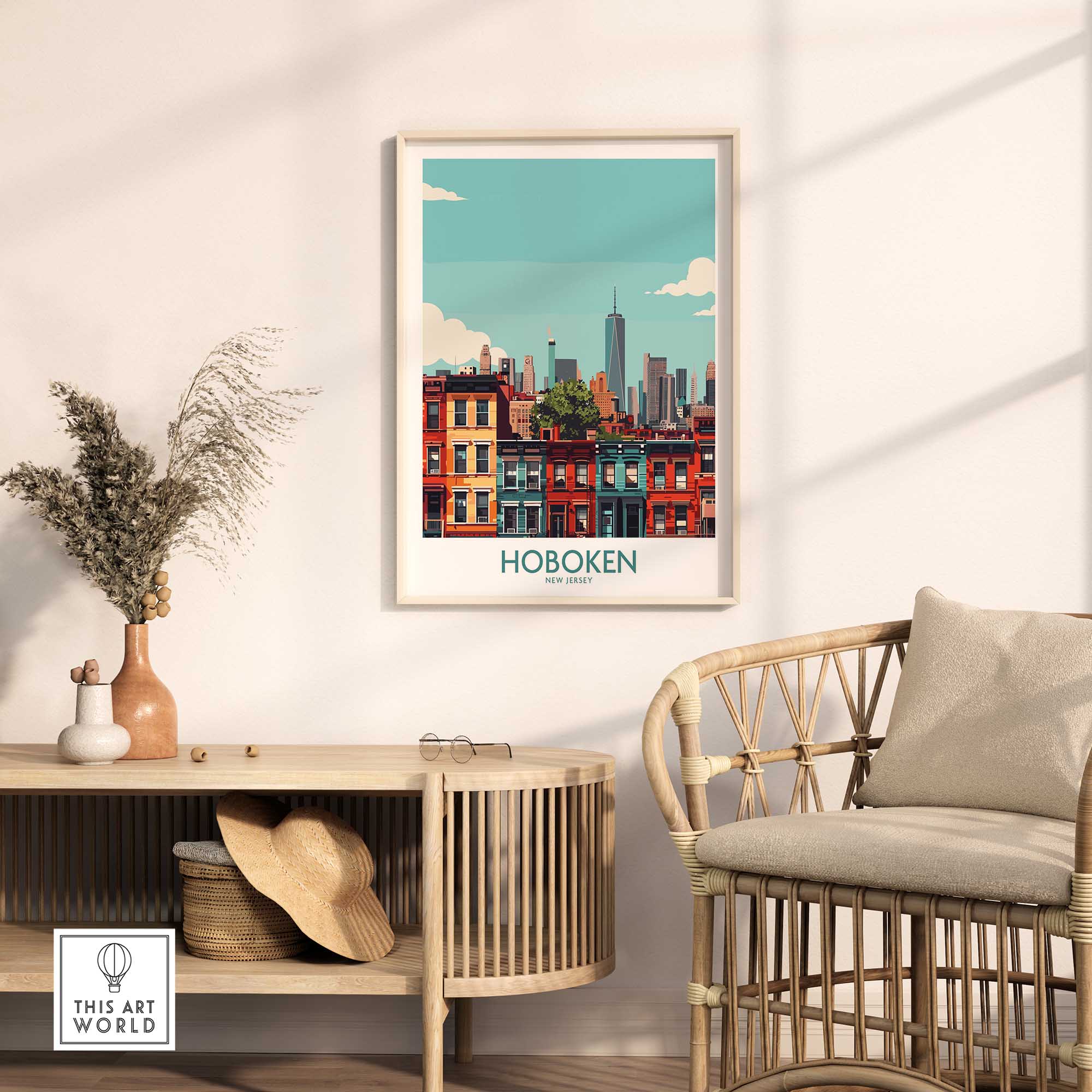 Hoboken NJ Poster-This Art World