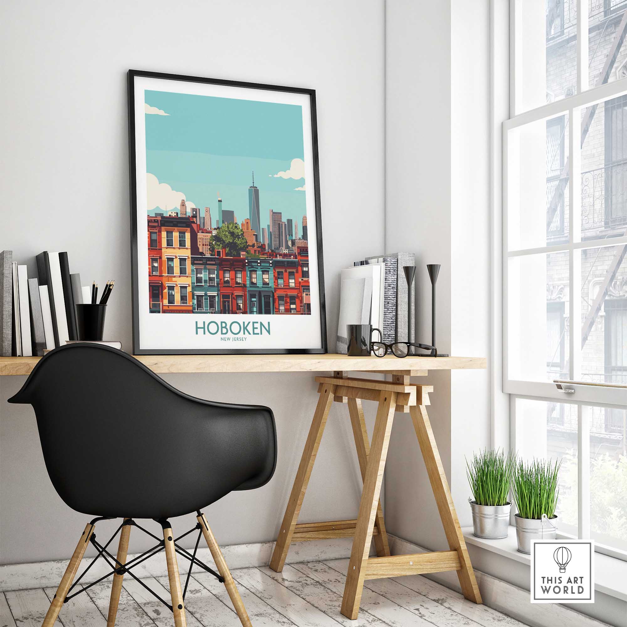Hoboken NJ Poster-This Art World