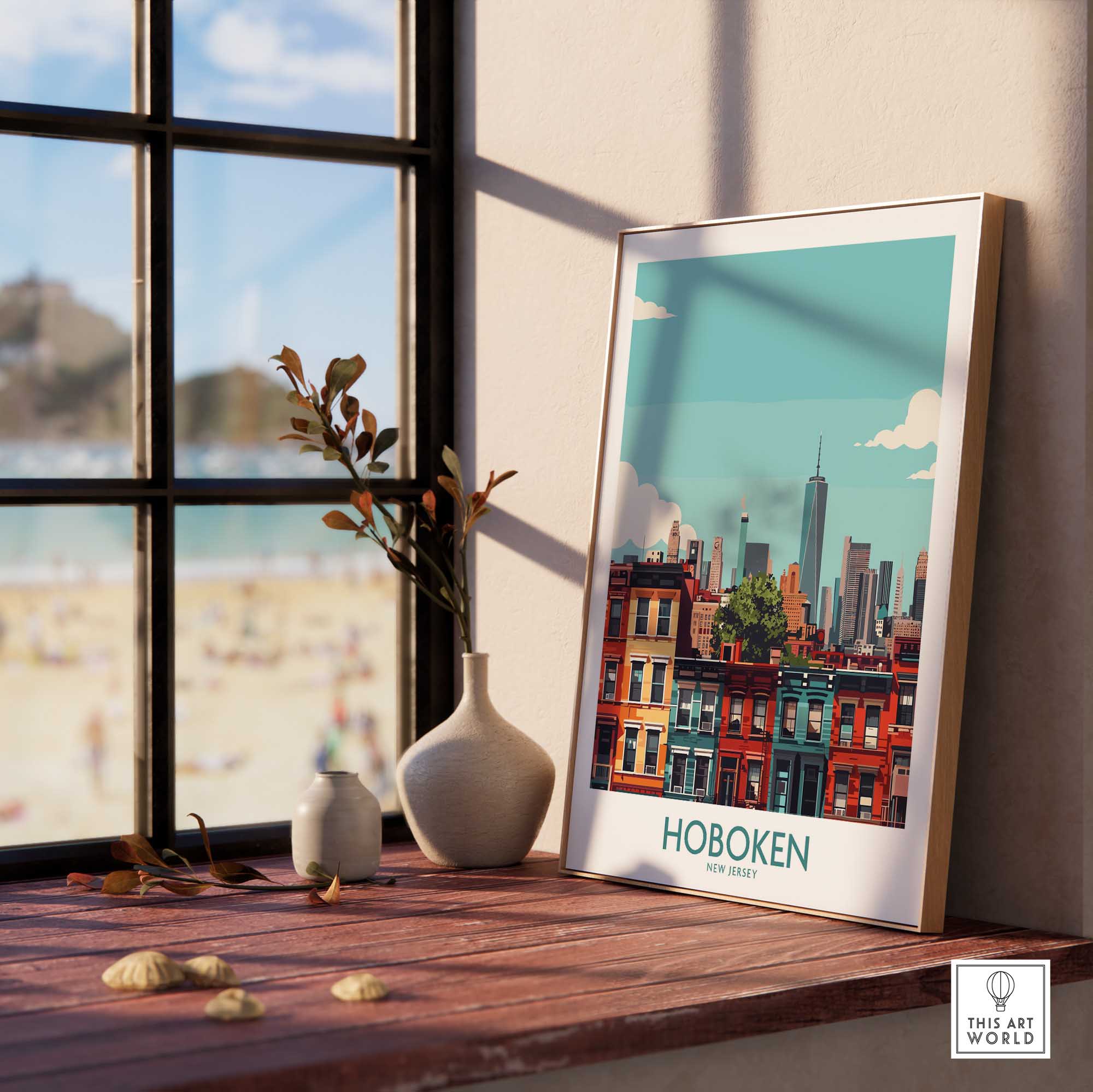 Hoboken NJ Poster-This Art World