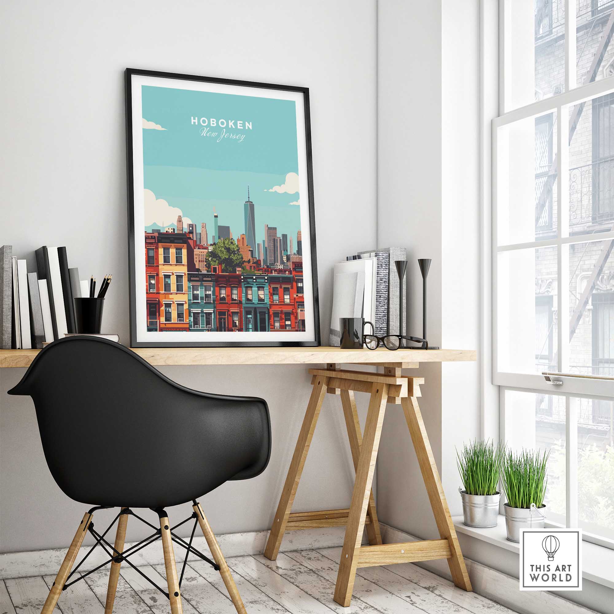 Hoboken Travel Poster-This Art World