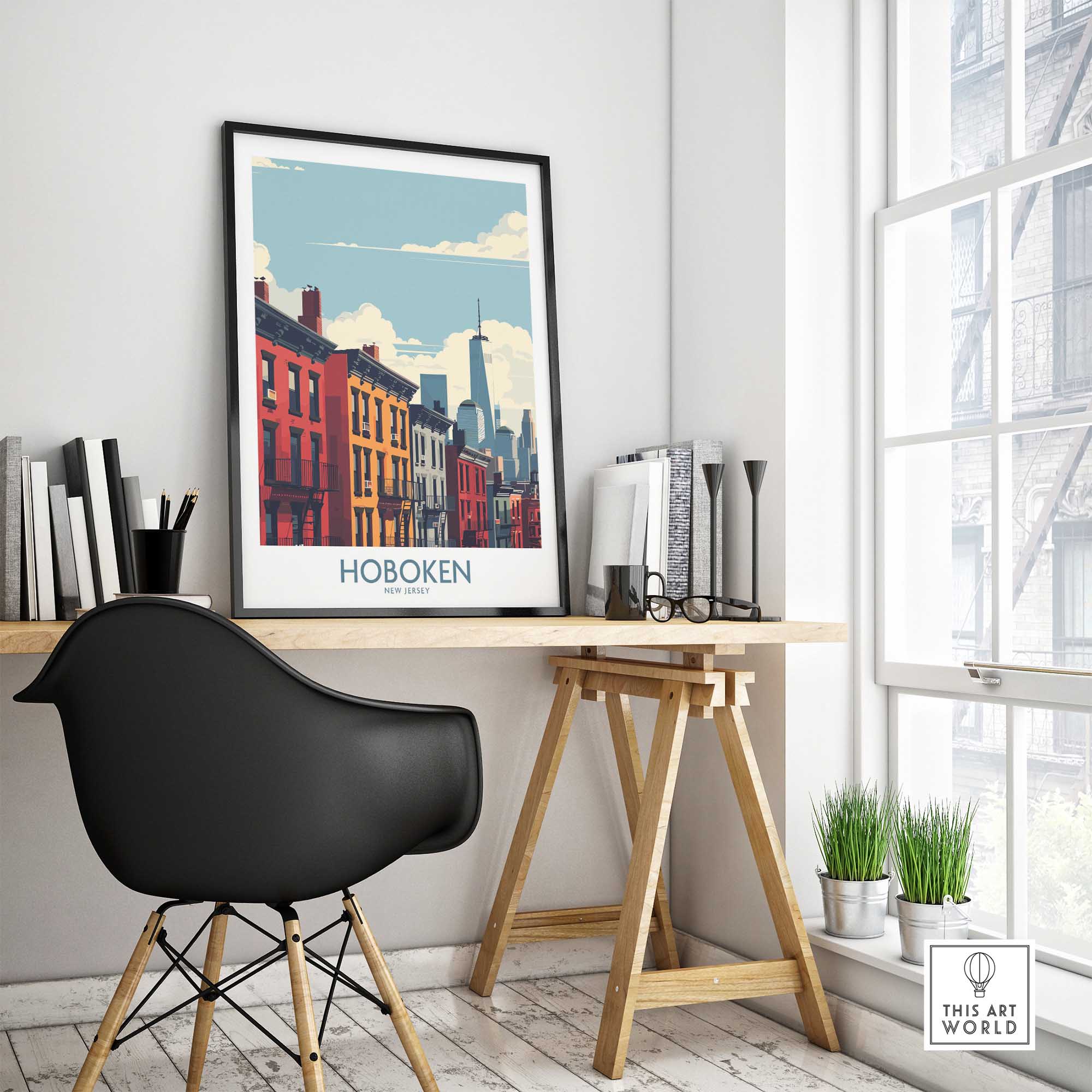 Hoboken Travel Poster NJ-This Art World